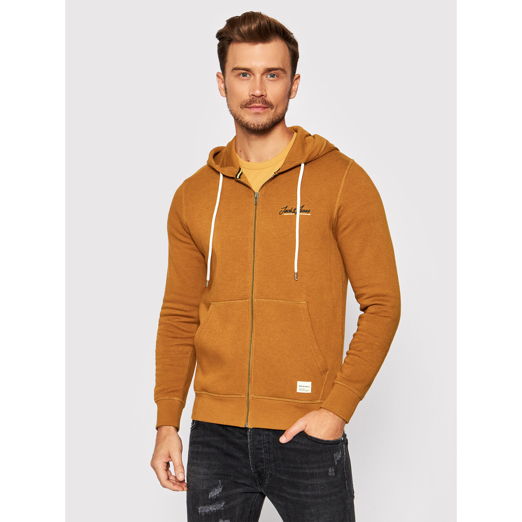 Jack&Jones Суитшърт Tons 12193672 Кафяв Standard Fit - Pepit.bg