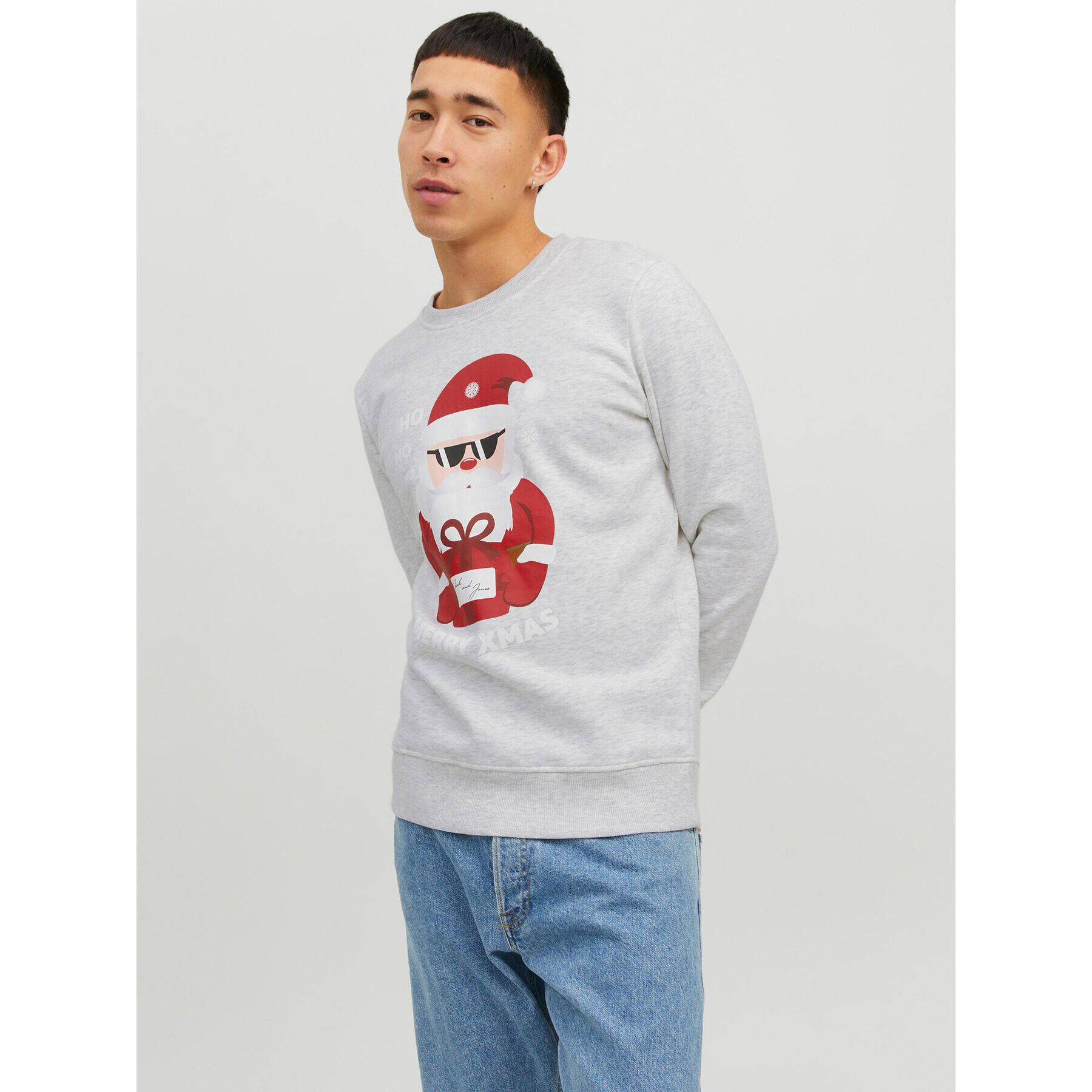 Jack&Jones Суитшърт Toon 12219685 Сив Regular Fit - Pepit.bg