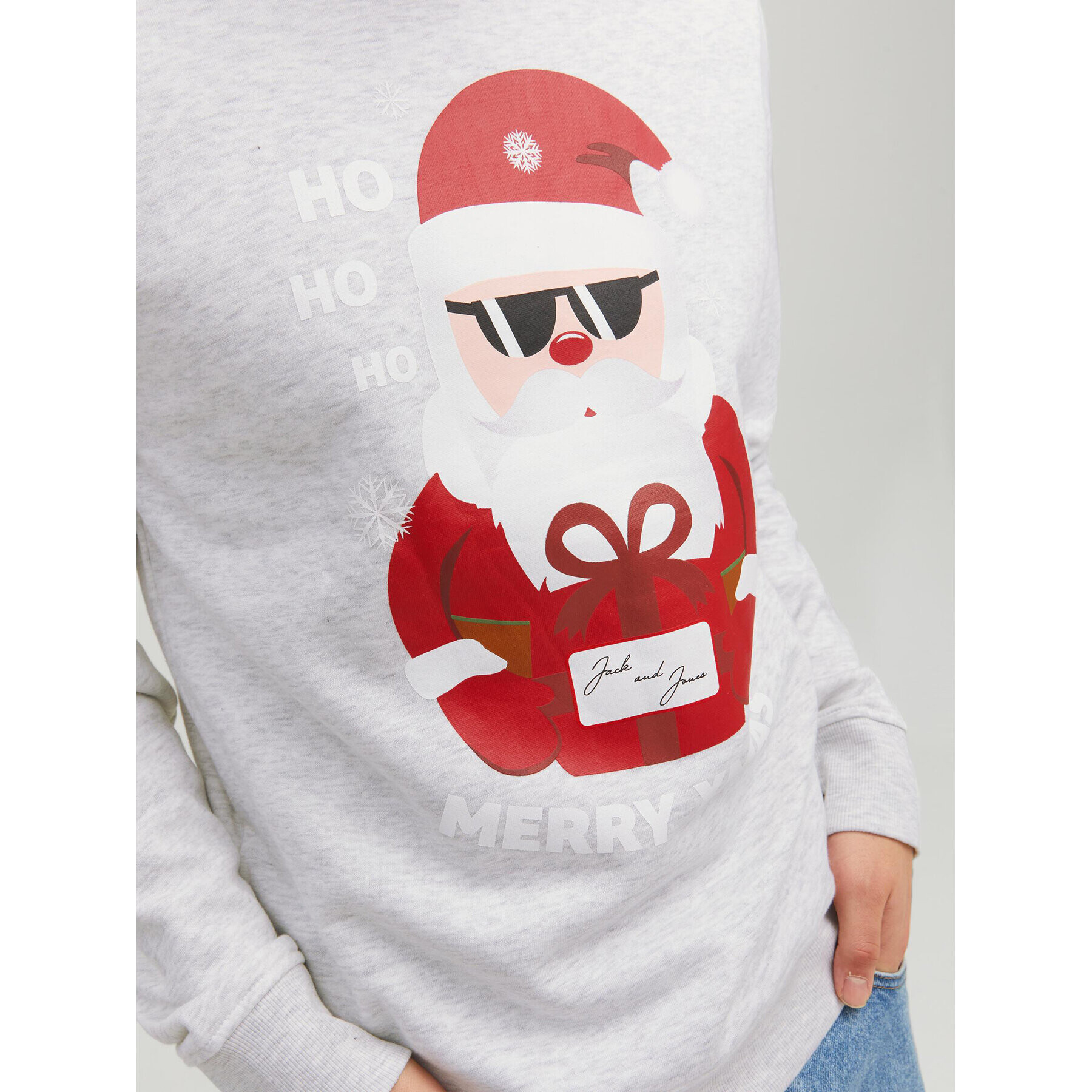 Jack&Jones Суитшърт Toon 12219685 Сив Regular Fit - Pepit.bg
