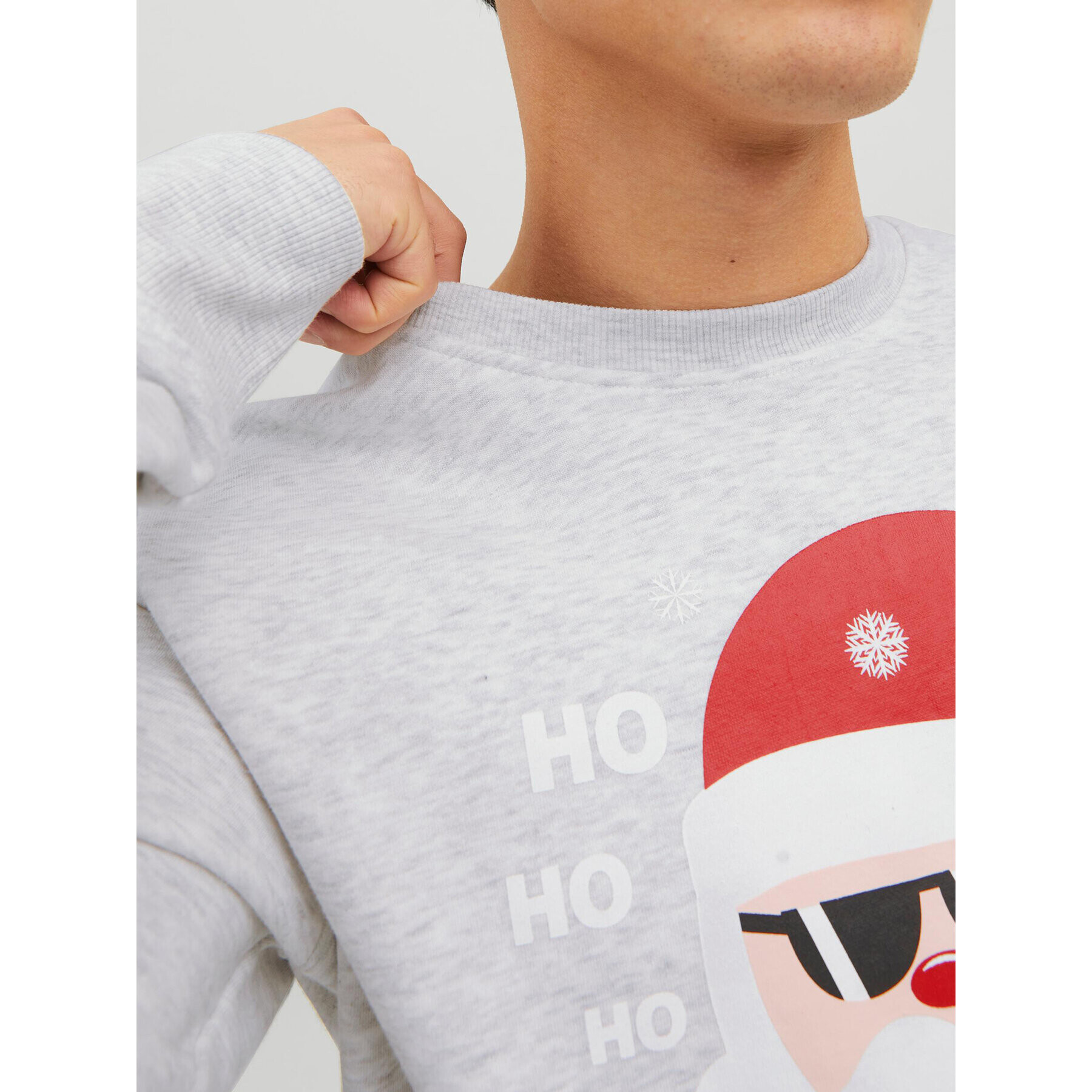 Jack&Jones Суитшърт Toon 12219685 Сив Regular Fit - Pepit.bg