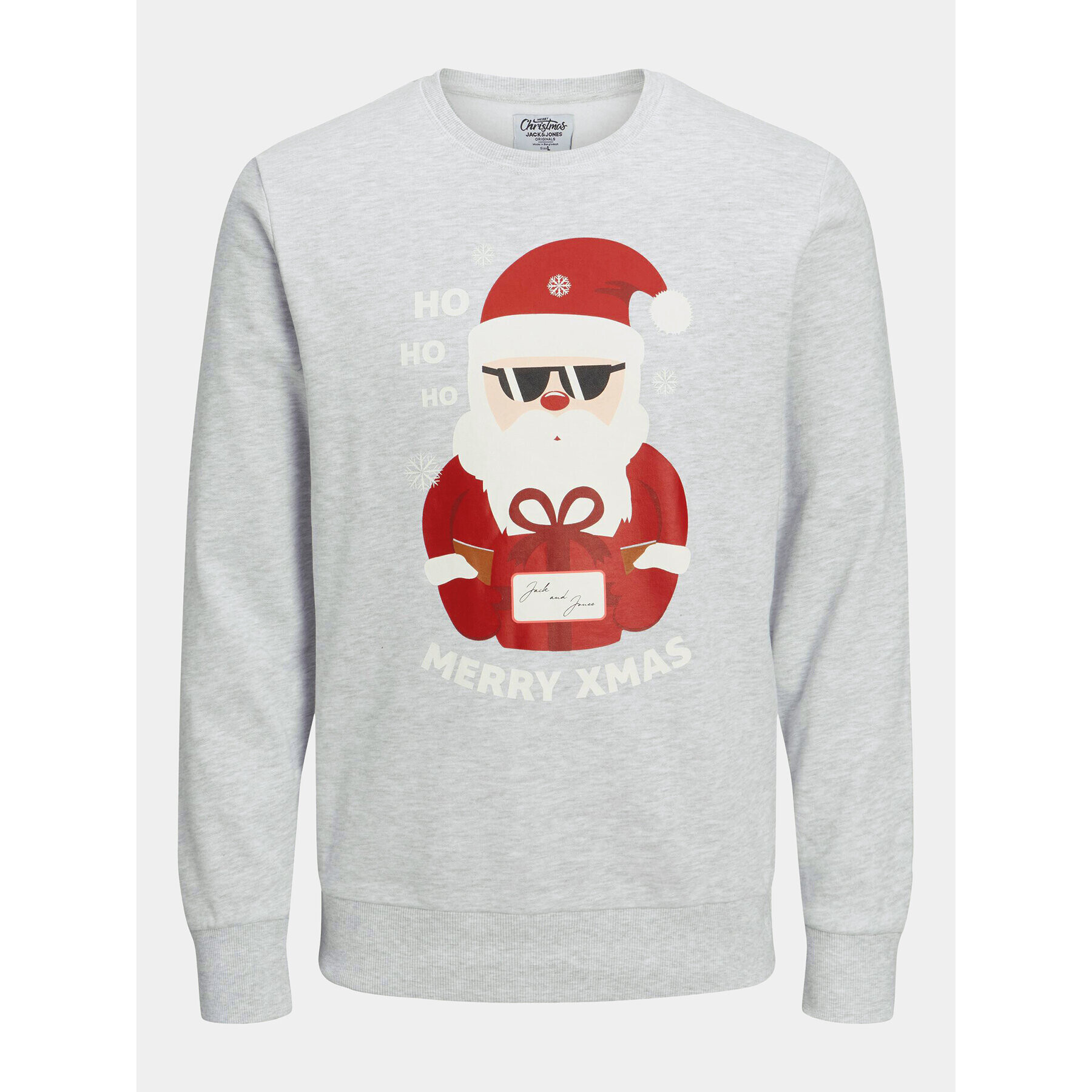 Jack&Jones Суитшърт Toon 12219685 Сив Regular Fit - Pepit.bg