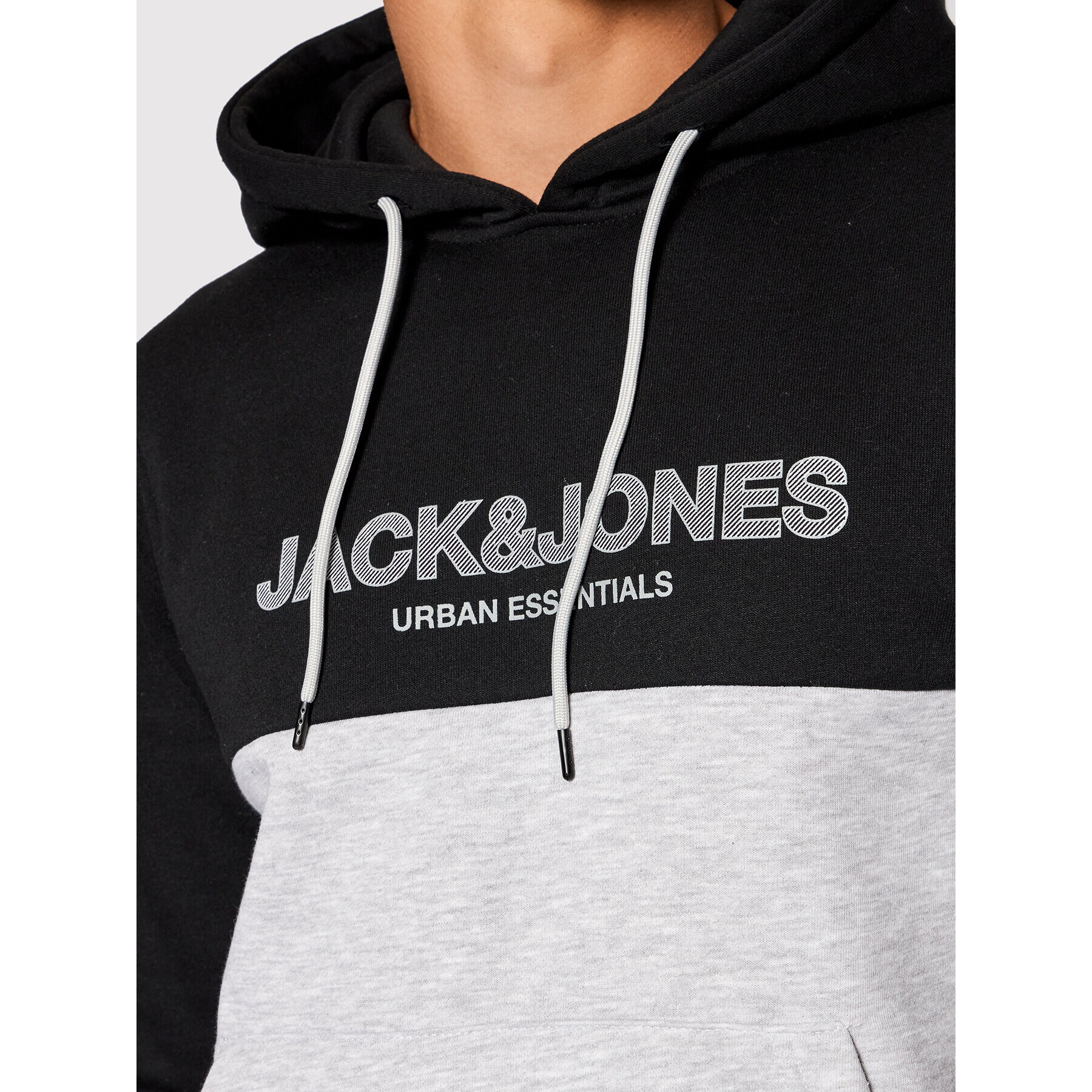 Jack&Jones Суитшърт Urban Blocking 12190441 Черен Regular Fit - Pepit.bg