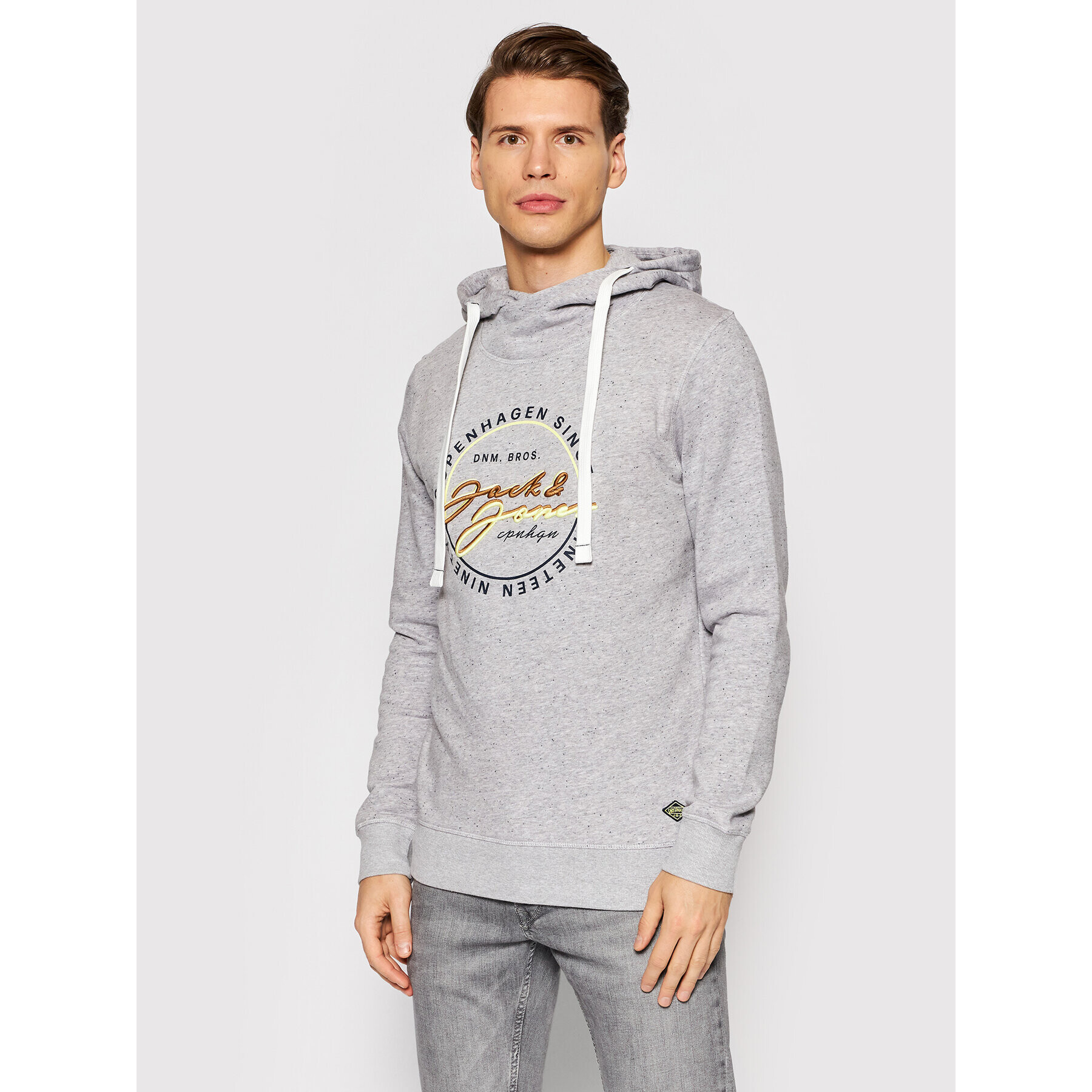 Jack&Jones Суитшърт Woods 12193647 Сив Standard Fit - Pepit.bg