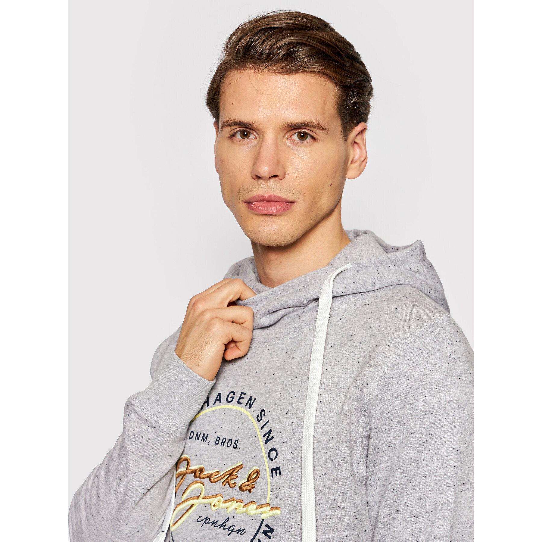 Jack&Jones Суитшърт Woods 12193647 Сив Standard Fit - Pepit.bg