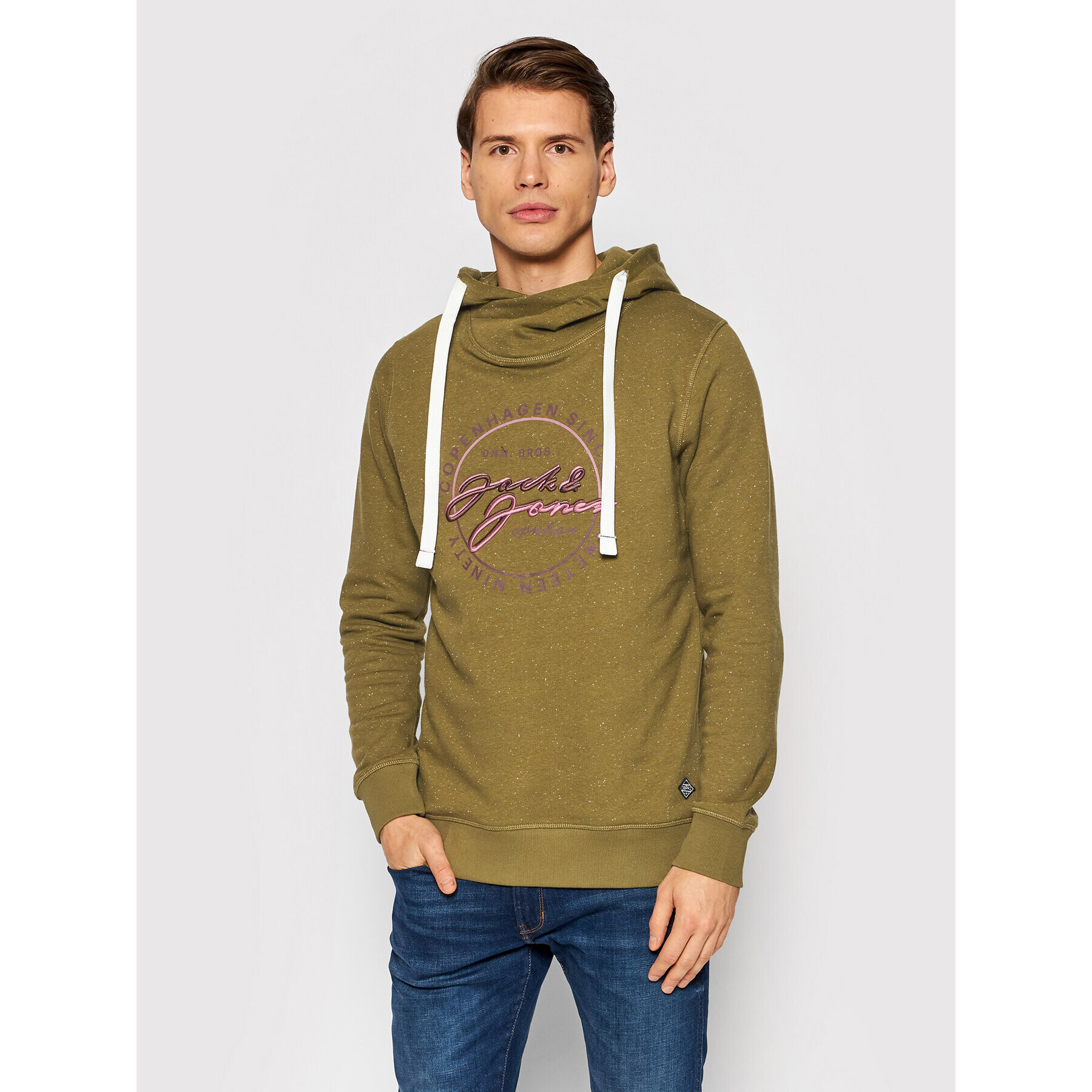 Jack&Jones Суитшърт Woods 12193647 Зелен Standard Fit - Pepit.bg