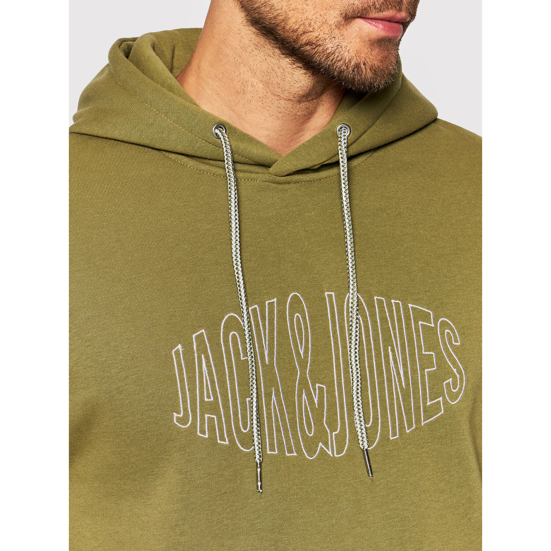 Jack&Jones Суитшърт World 12194082 Зелен Regular Fit - Pepit.bg