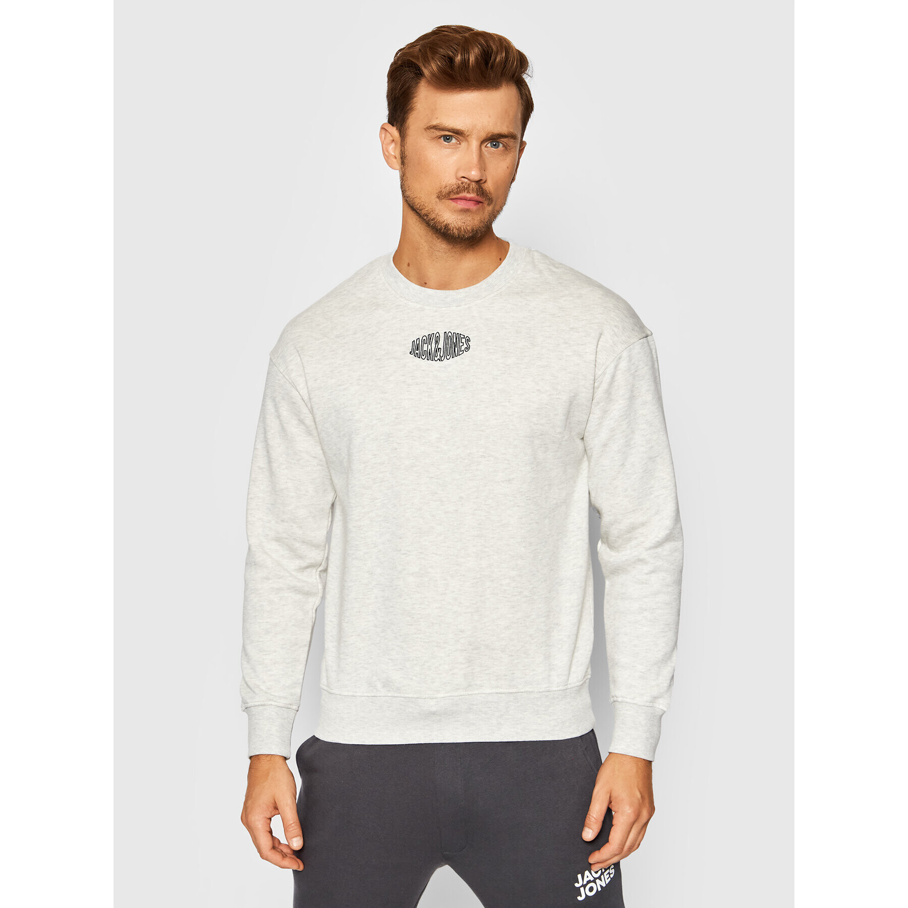 Jack&Jones Суитшърт World 12194083 Сив Relaxed Fit - Pepit.bg