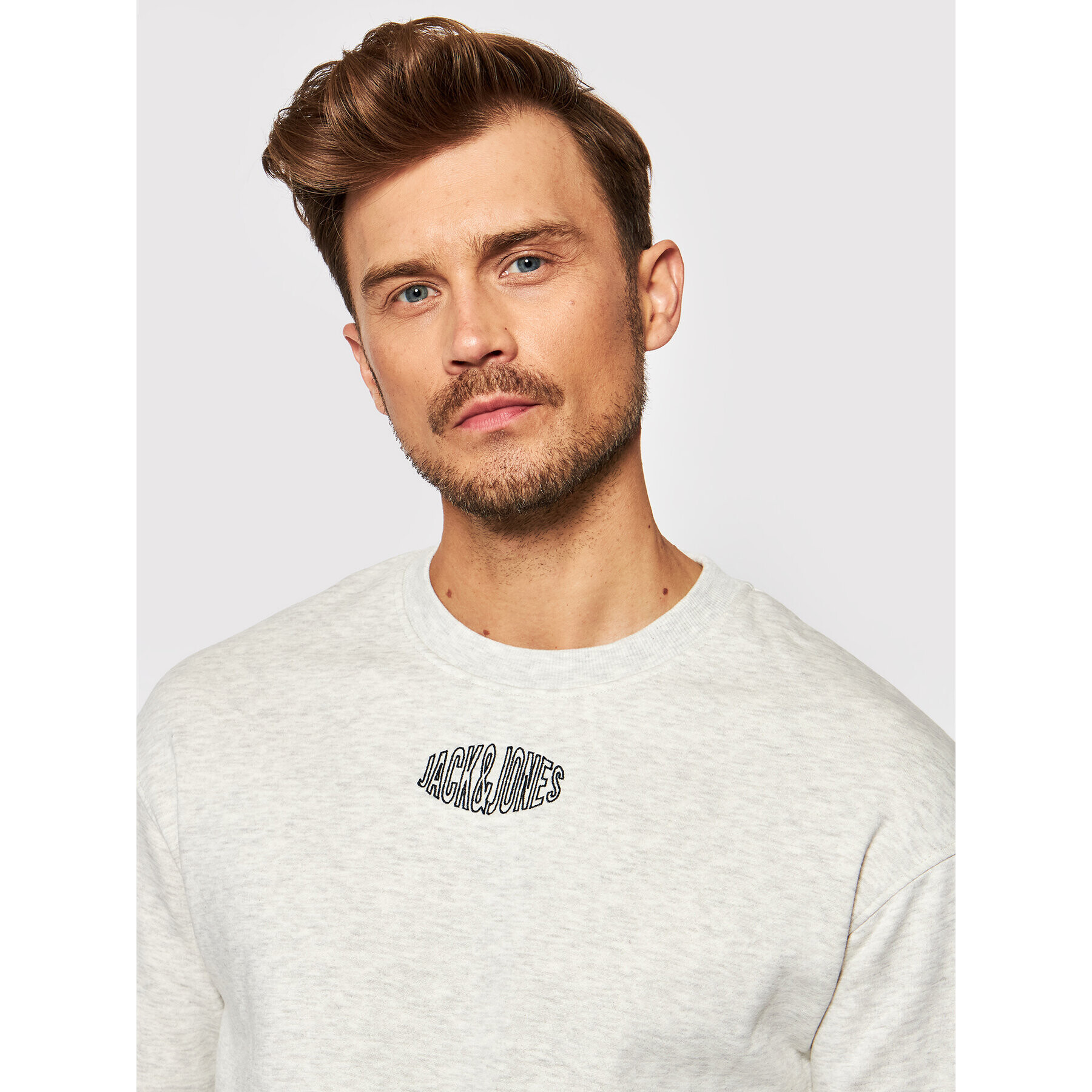 Jack&Jones Суитшърт World 12194083 Сив Relaxed Fit - Pepit.bg