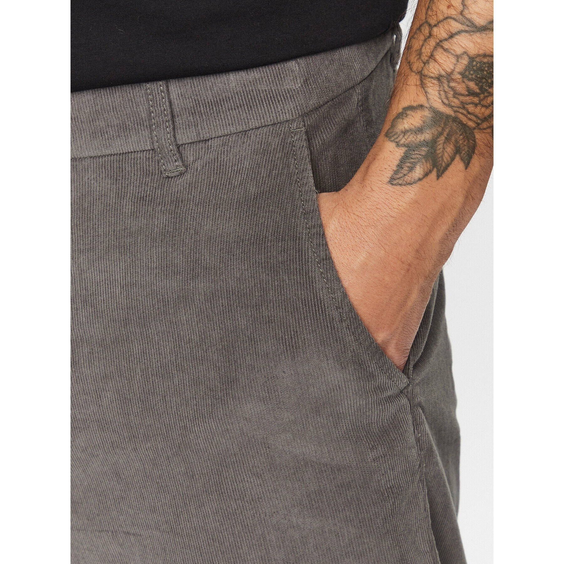 Jack&Jones Текстилни панталони 12237547 Сив Tapered Fit - Pepit.bg