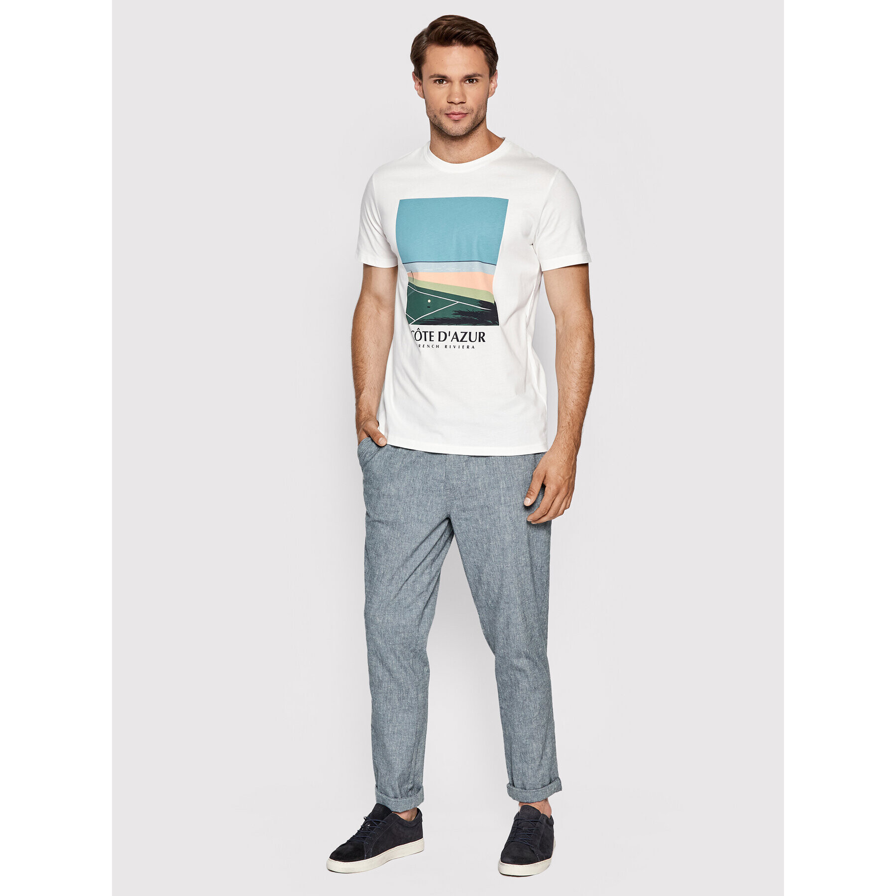 Jack&Jones Текстилни панталони Ace Breeze 12201539 Син Regular Fit - Pepit.bg