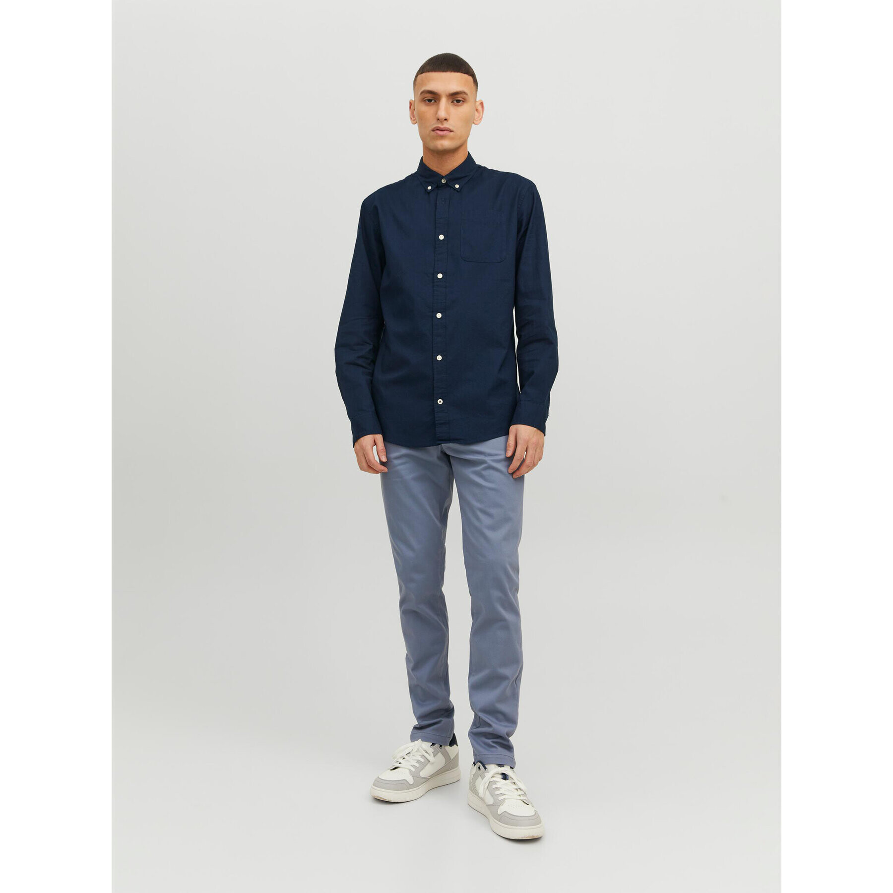 Jack&Jones Текстилни панталони Marco 12150148 Син Slim Fit - Pepit.bg