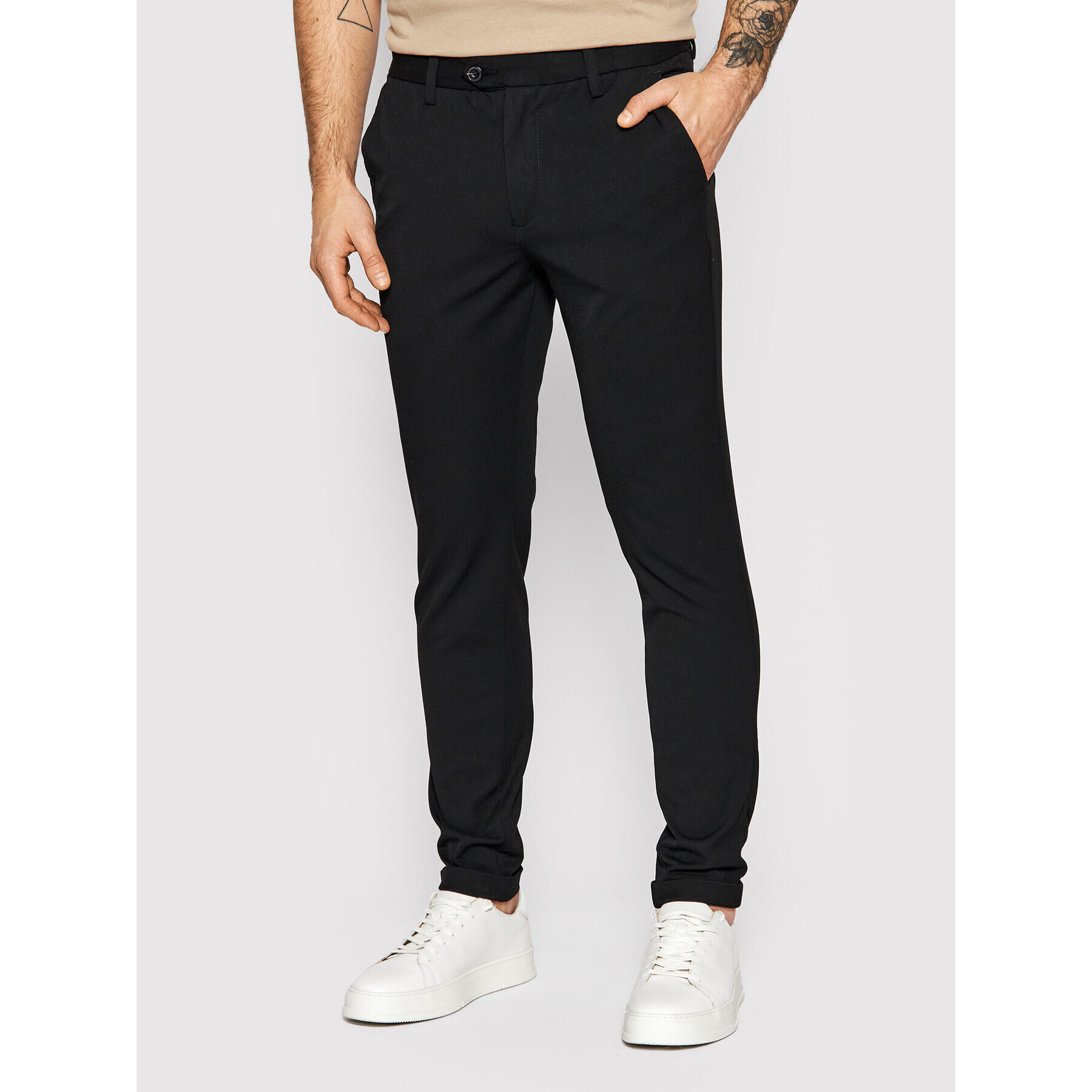 Jack&Jones Текстилни панталони Marco 12159954 Черен Slim Fit - Pepit.bg