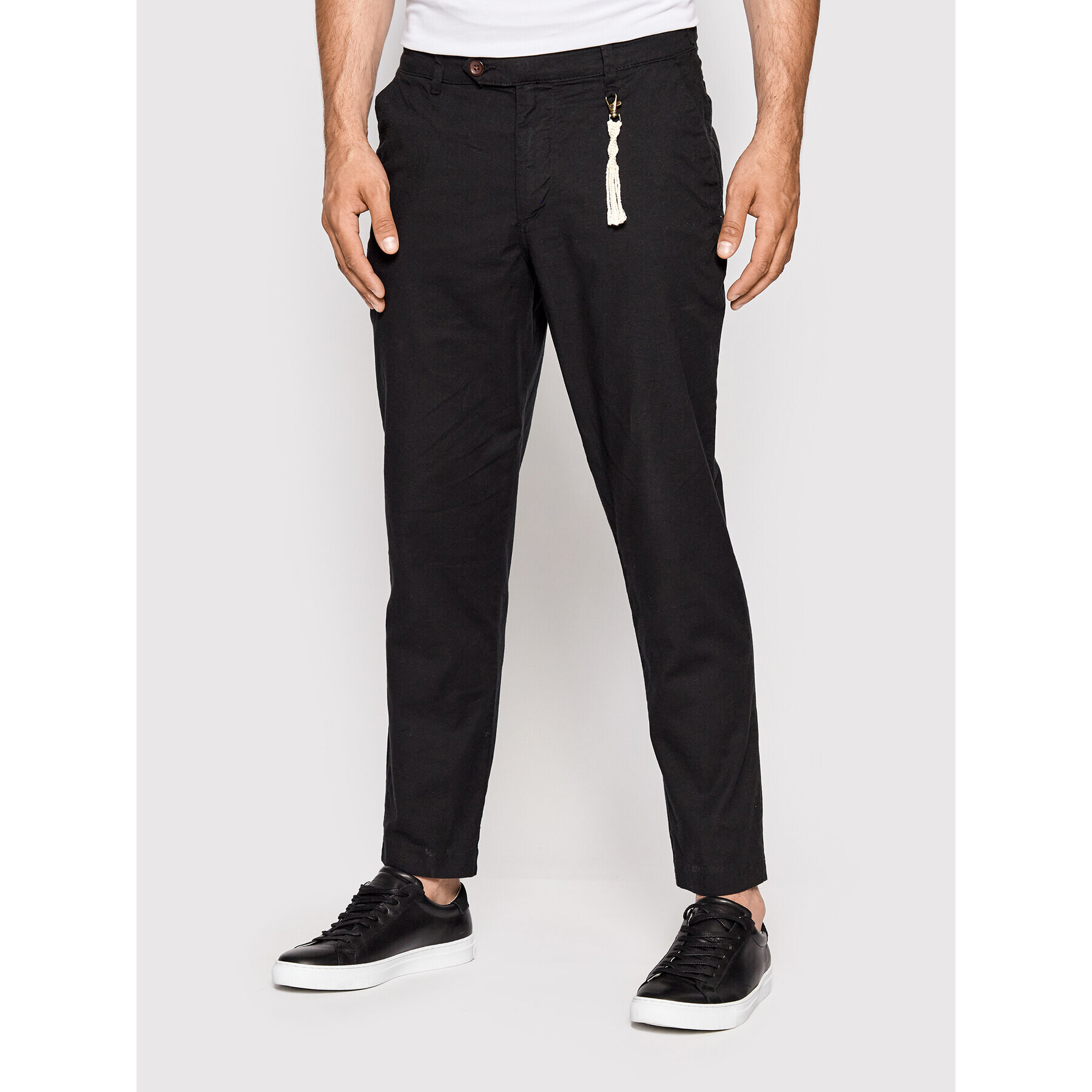 Jack&Jones Текстилни панталони Stace 12210114 Черен Regular Fit - Pepit.bg