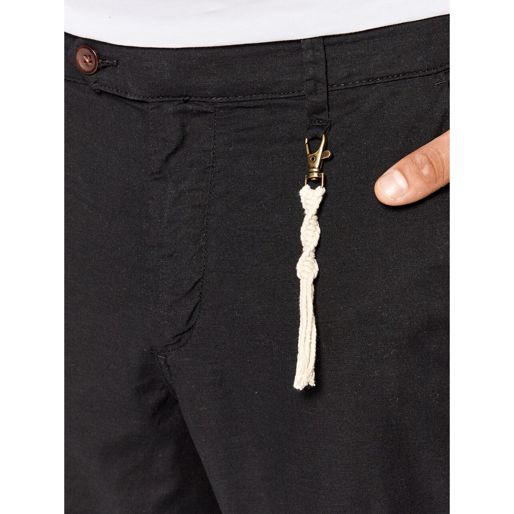 Jack&Jones Текстилни панталони Stace 12210114 Черен Regular Fit - Pepit.bg