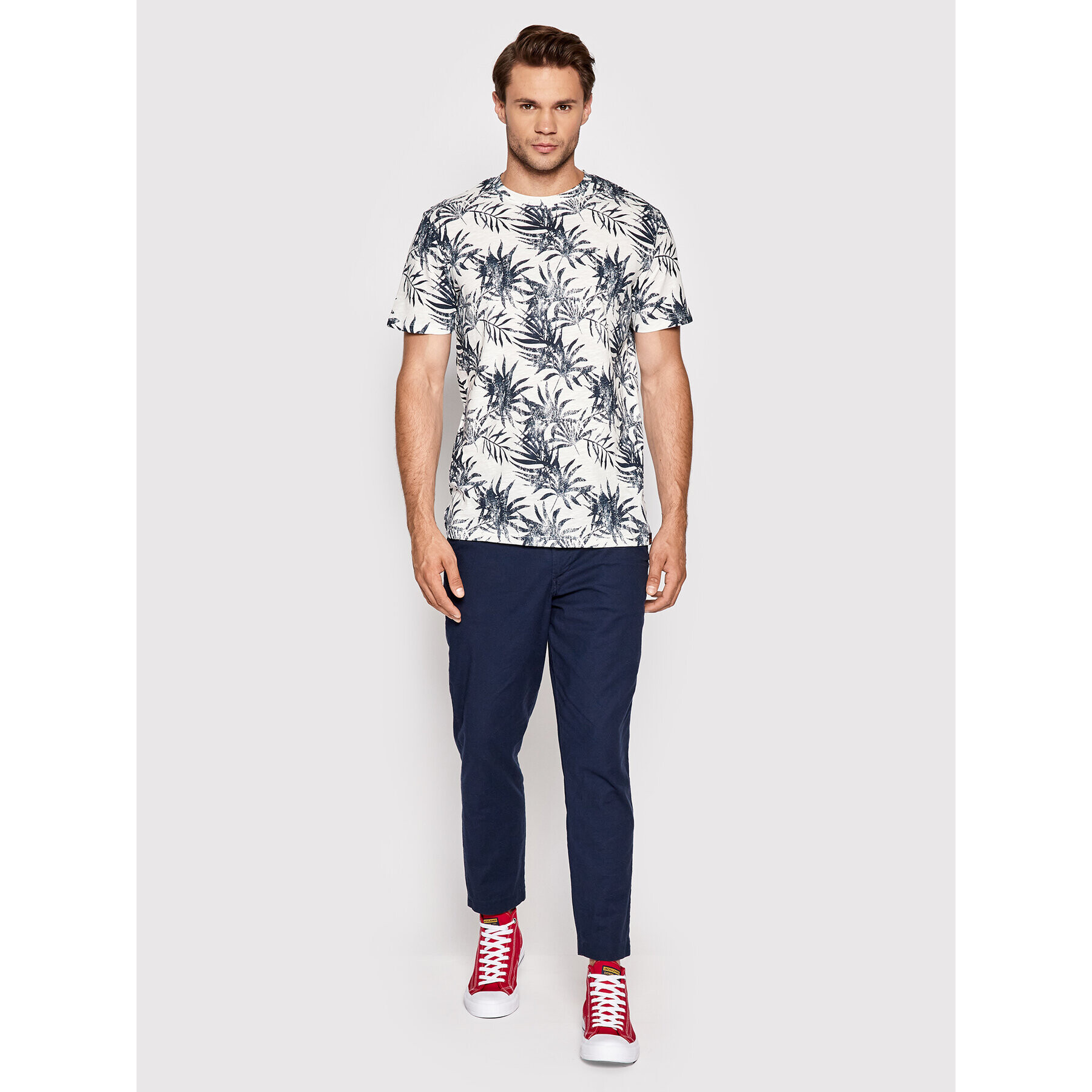 Jack&Jones Текстилни панталони Stace 12210116 Тъмносин Regular Fit - Pepit.bg