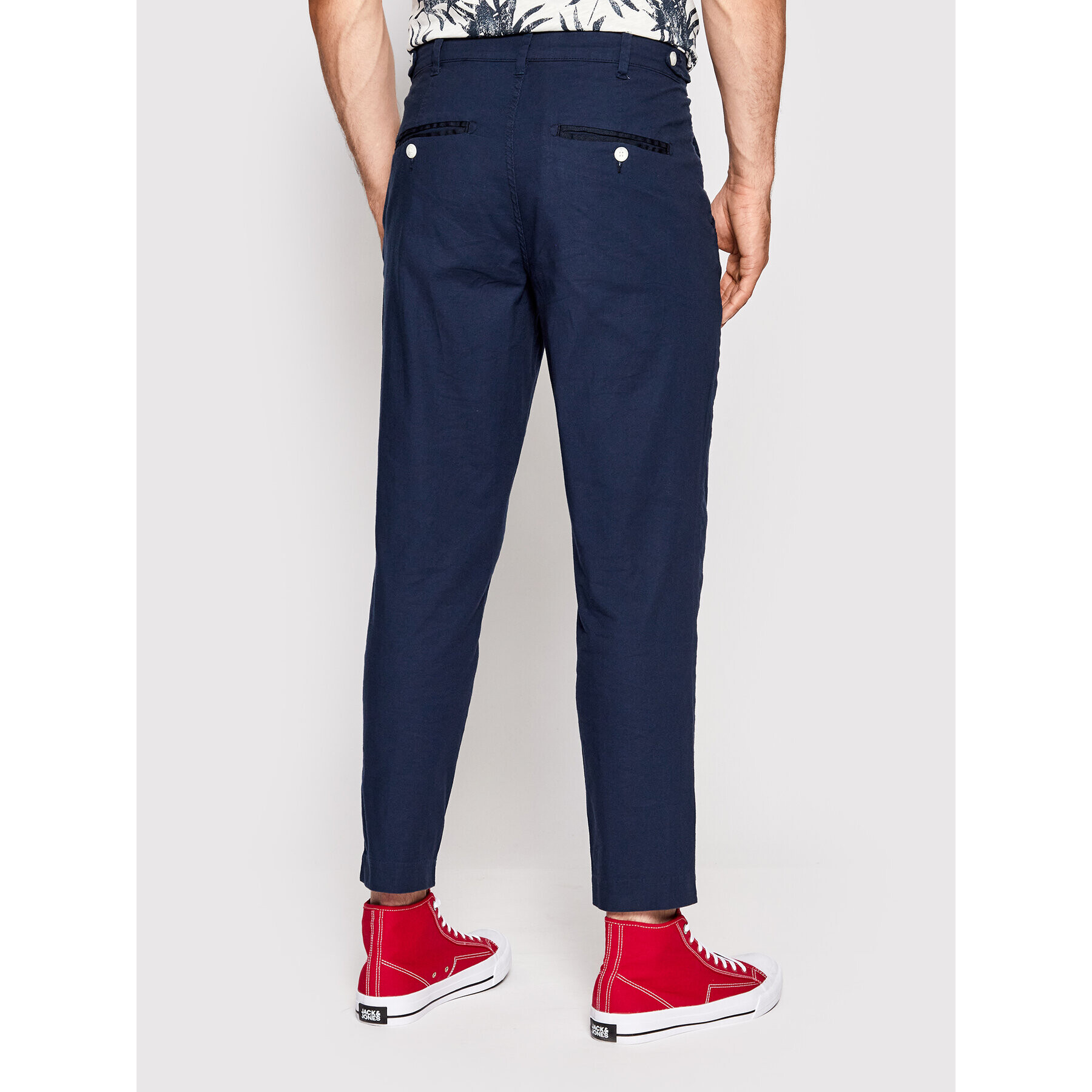 Jack&Jones Текстилни панталони Stace 12210116 Тъмносин Regular Fit - Pepit.bg