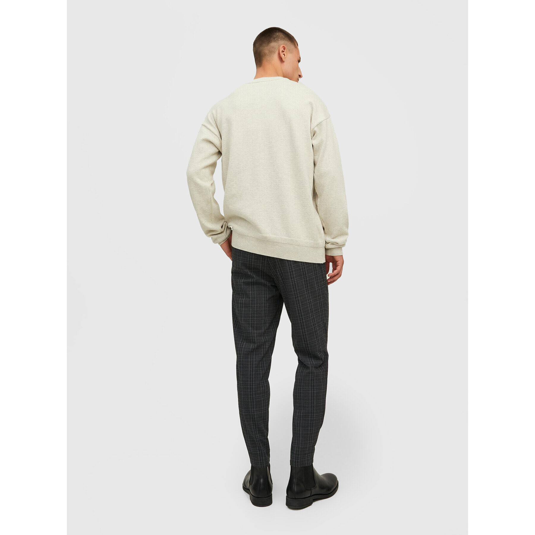 Jack&Jones Текстилни панталони Stace 12212970 Сив Regular Fit - Pepit.bg