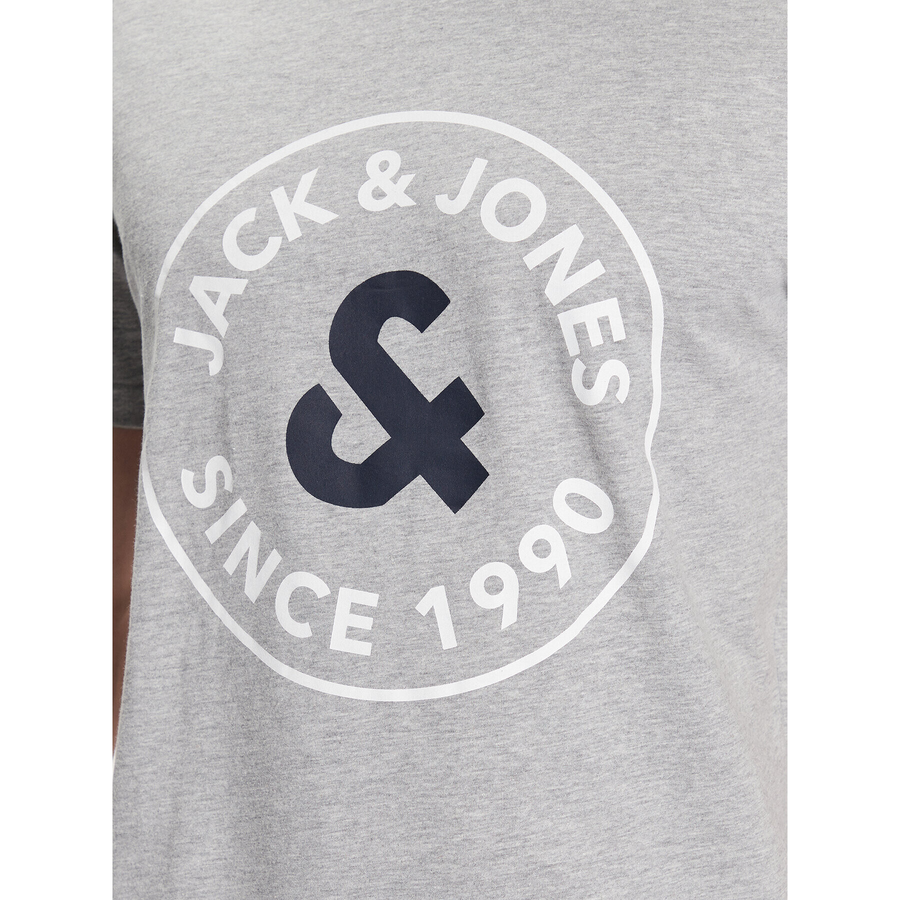 Jack&Jones Тишърт Aaron 12224910 Сив Standard Fit - Pepit.bg