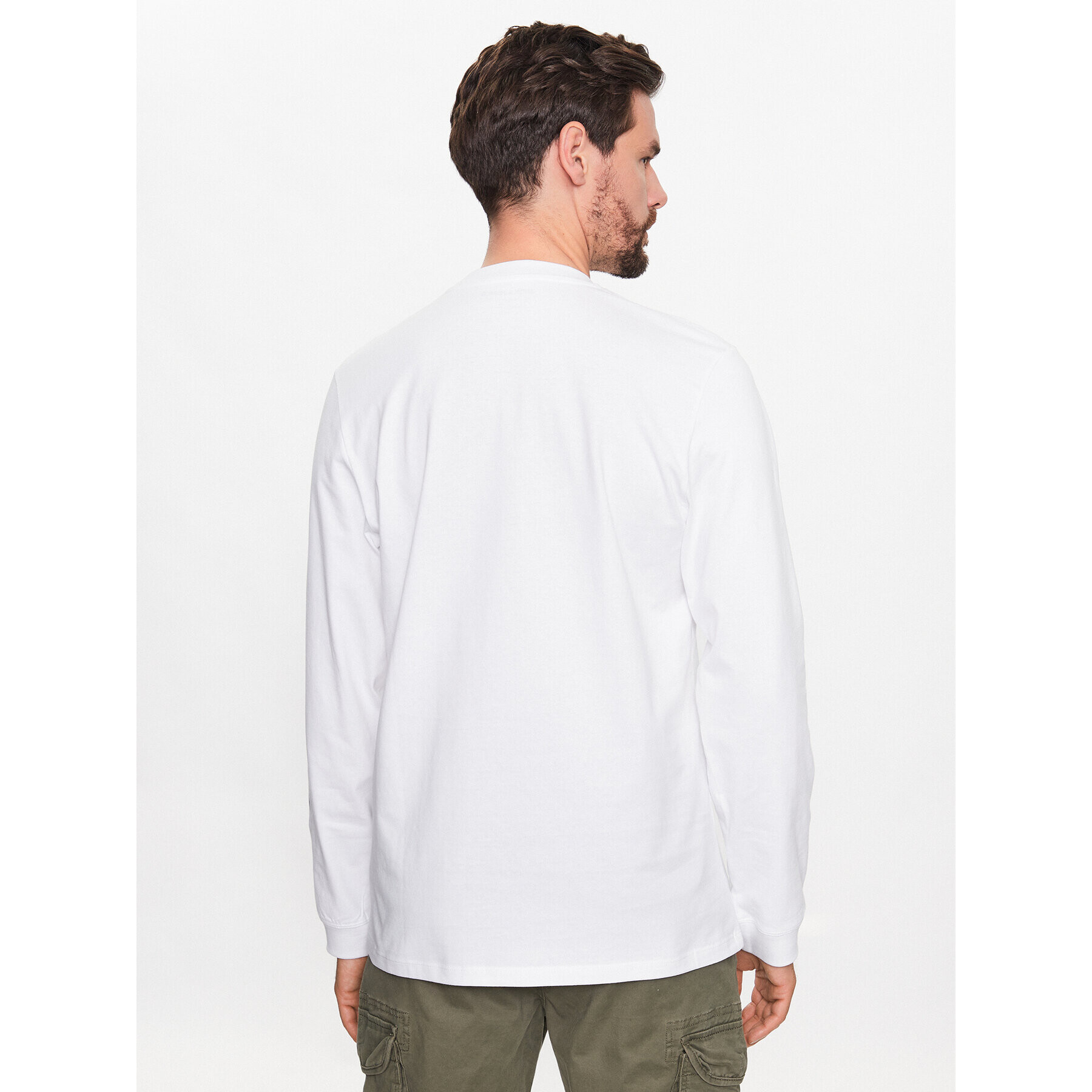 Jack&Jones Тениска с дълъг ръкав Studio 12227722 Бял Regular Fit - Pepit.bg