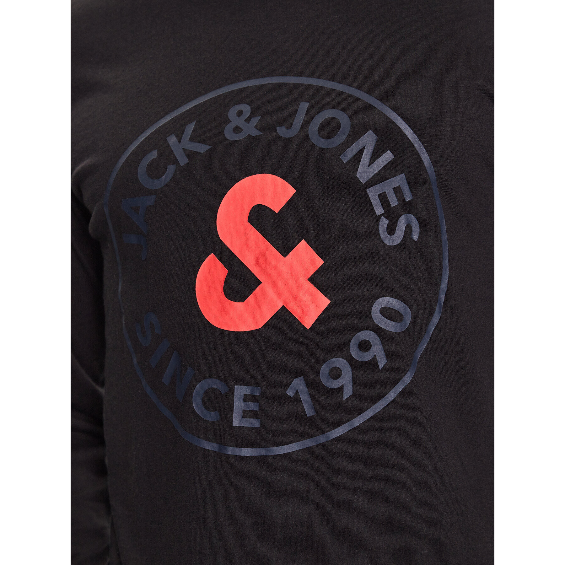 Jack&Jones Тениска с дълъг ръкав Aaron 12224912 Черен Standard Fit - Pepit.bg