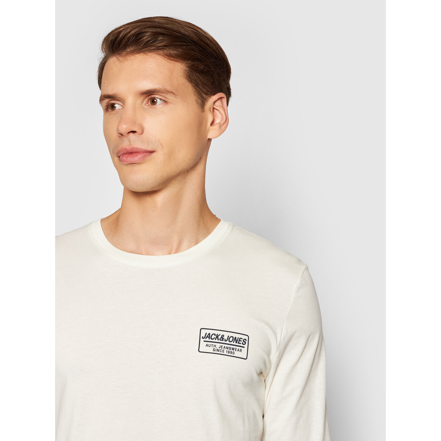 Jack&Jones Тениска с дълъг ръкав Archie 12193726 Бежов Standard Fit - Pepit.bg