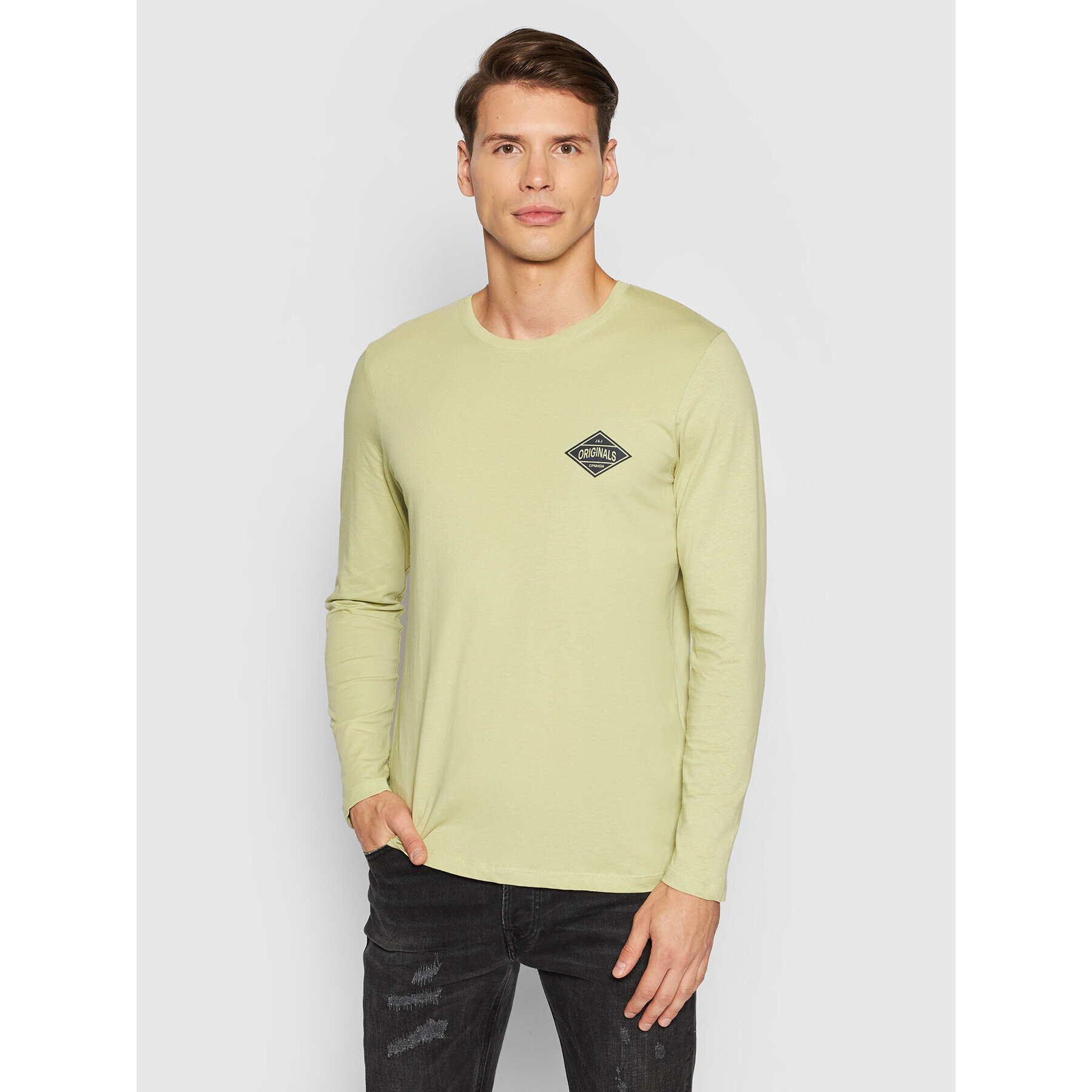 Jack&Jones Тениска с дълъг ръкав Archie 12193726 Зелен Standard Fit - Pepit.bg