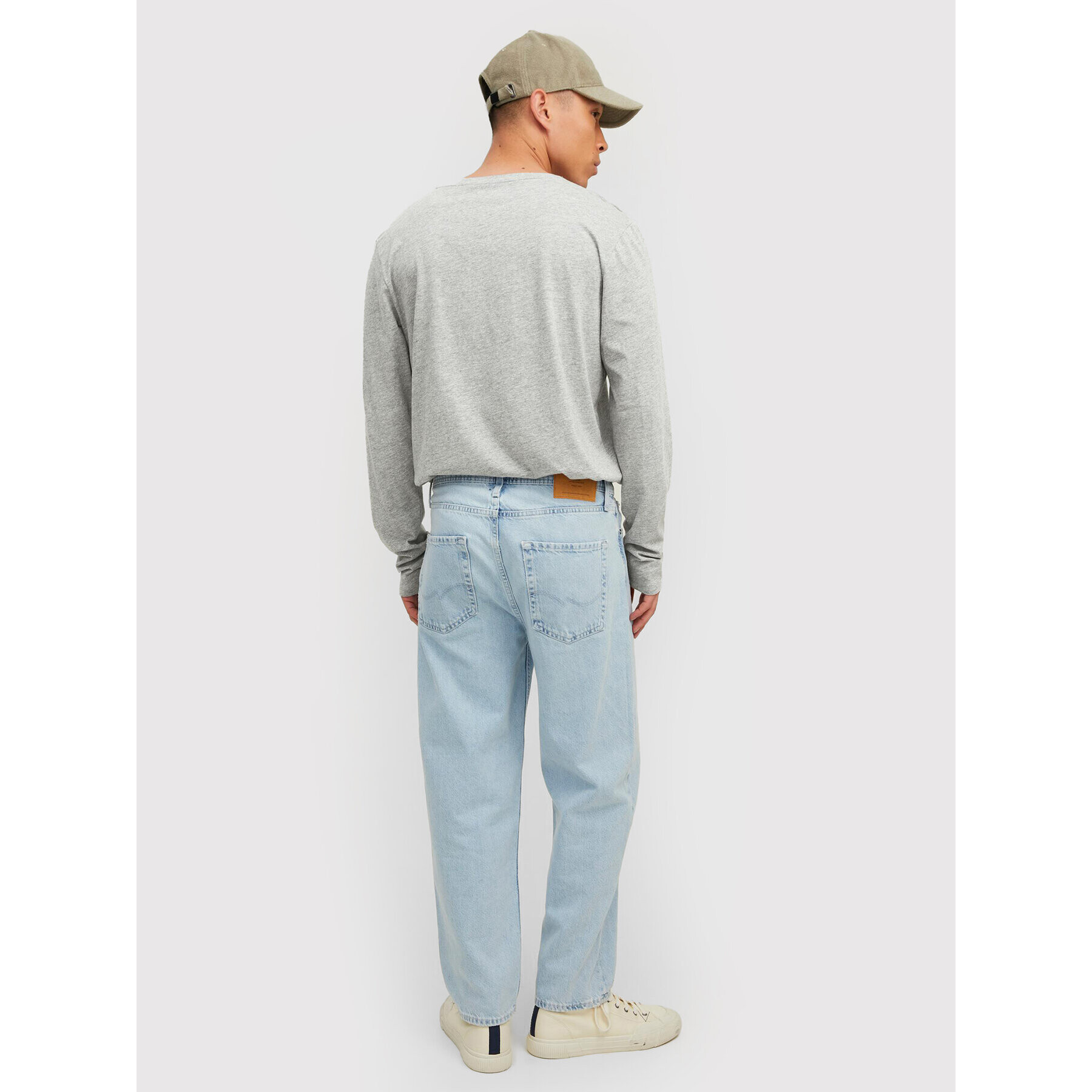 Jack&Jones Тениска с дълъг ръкав Stamp 12211357 Сив Regular Fit - Pepit.bg