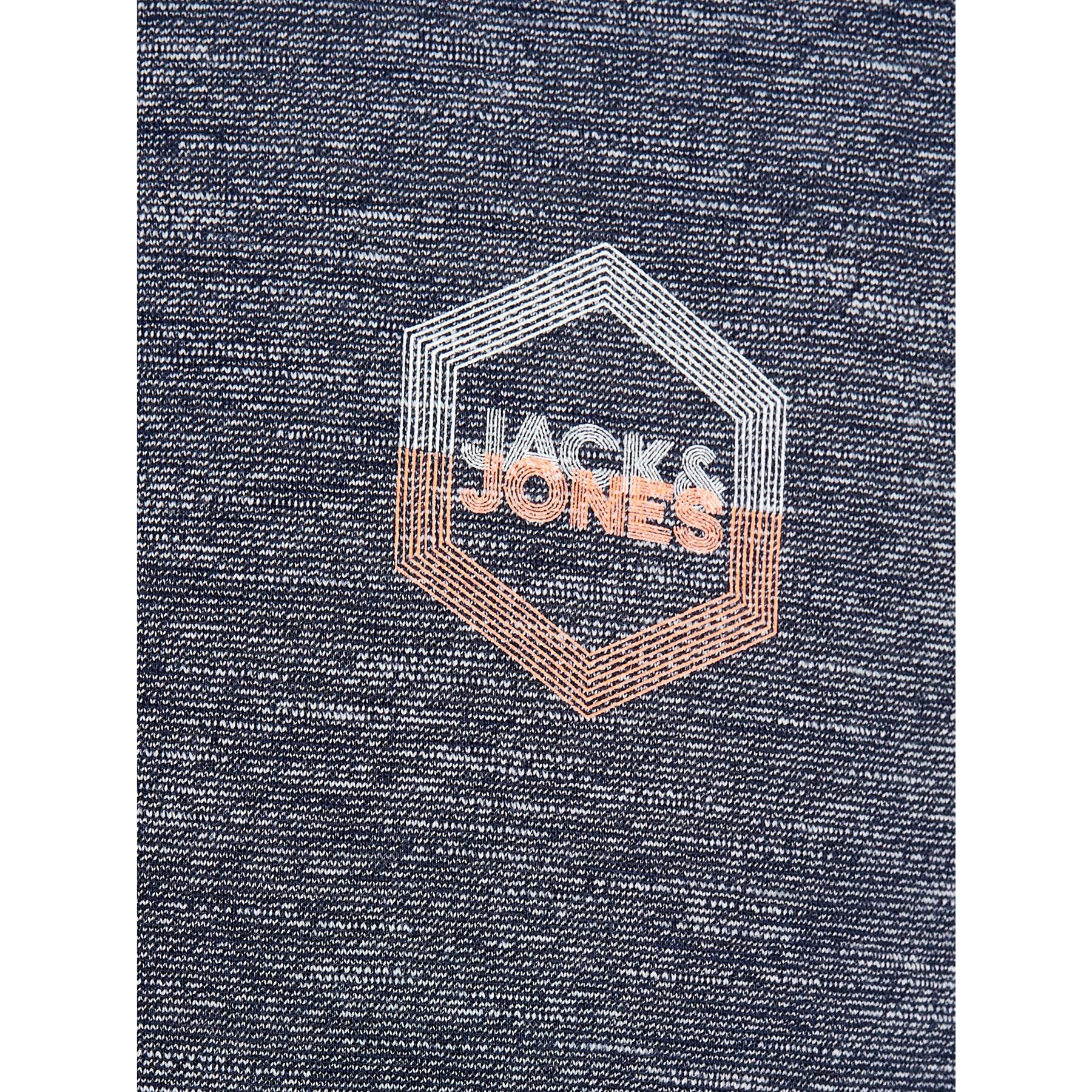 Jack&Jones Тениска с яка и копчета Elight 12182651 Тъмносин Regular Fit - Pepit.bg