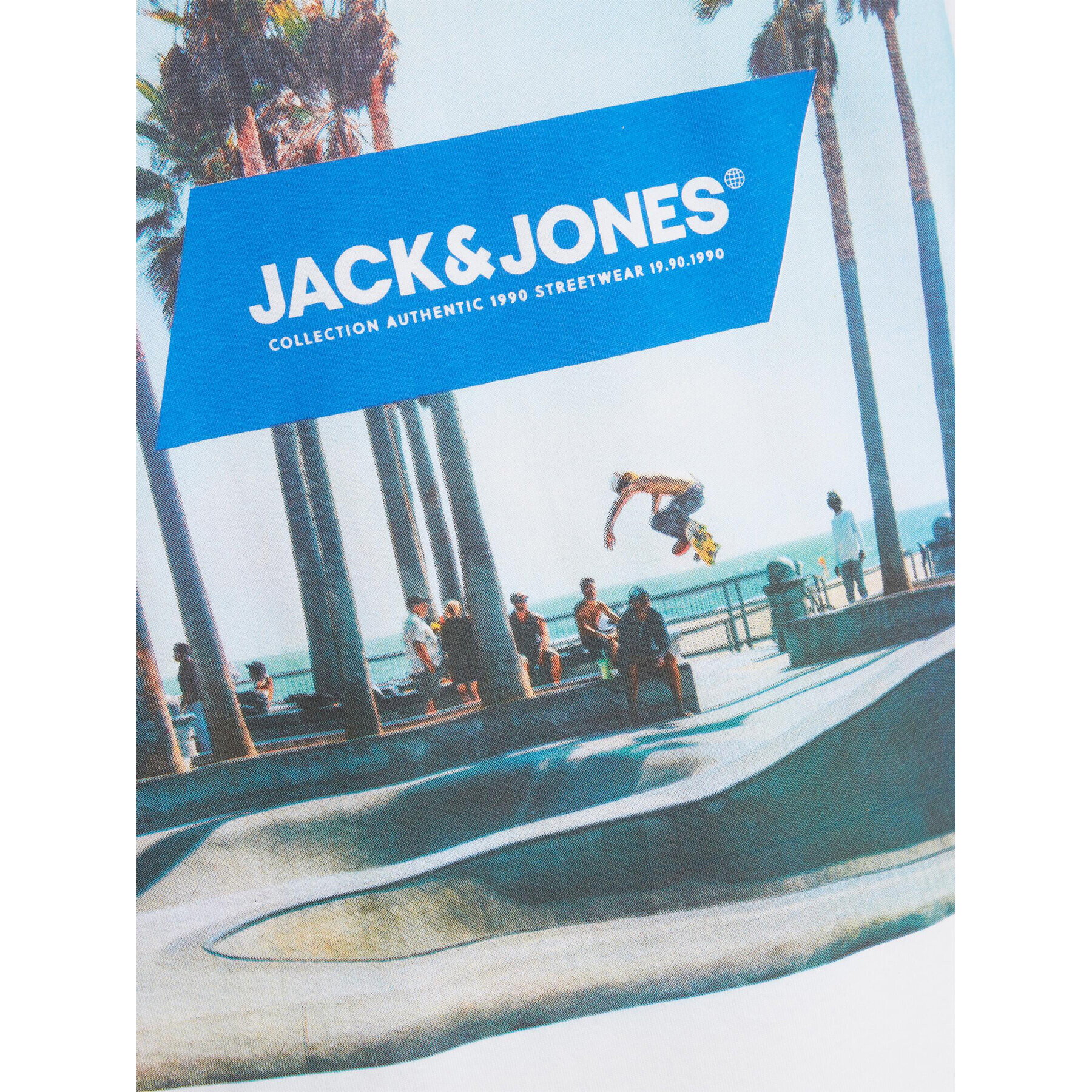 Jack&Jones Тишърт Gem 12221007 Бял Regular Fit - Pepit.bg