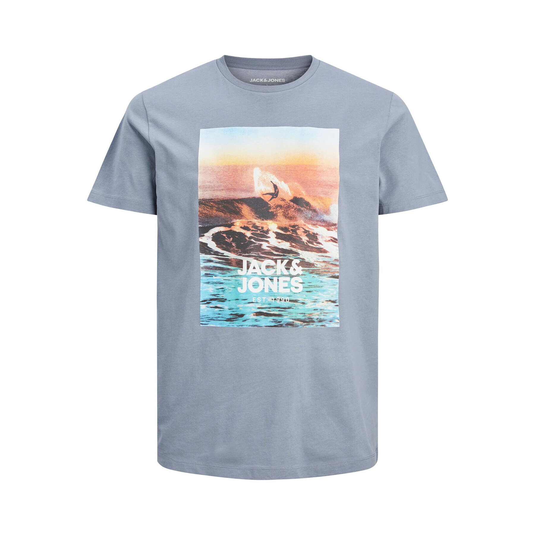 Jack&Jones Тишърт Gem 12221007 Син Regular Fit - Pepit.bg