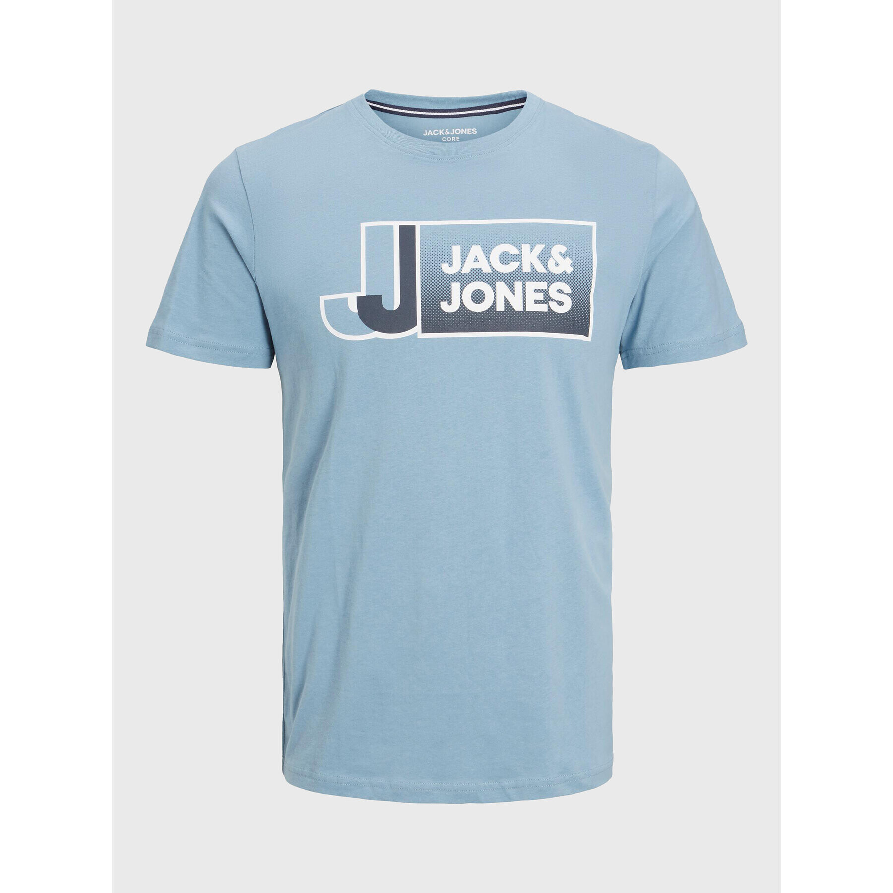 Jack&Jones Тишърт Logan 12228078 Син Standard Fit - Pepit.bg