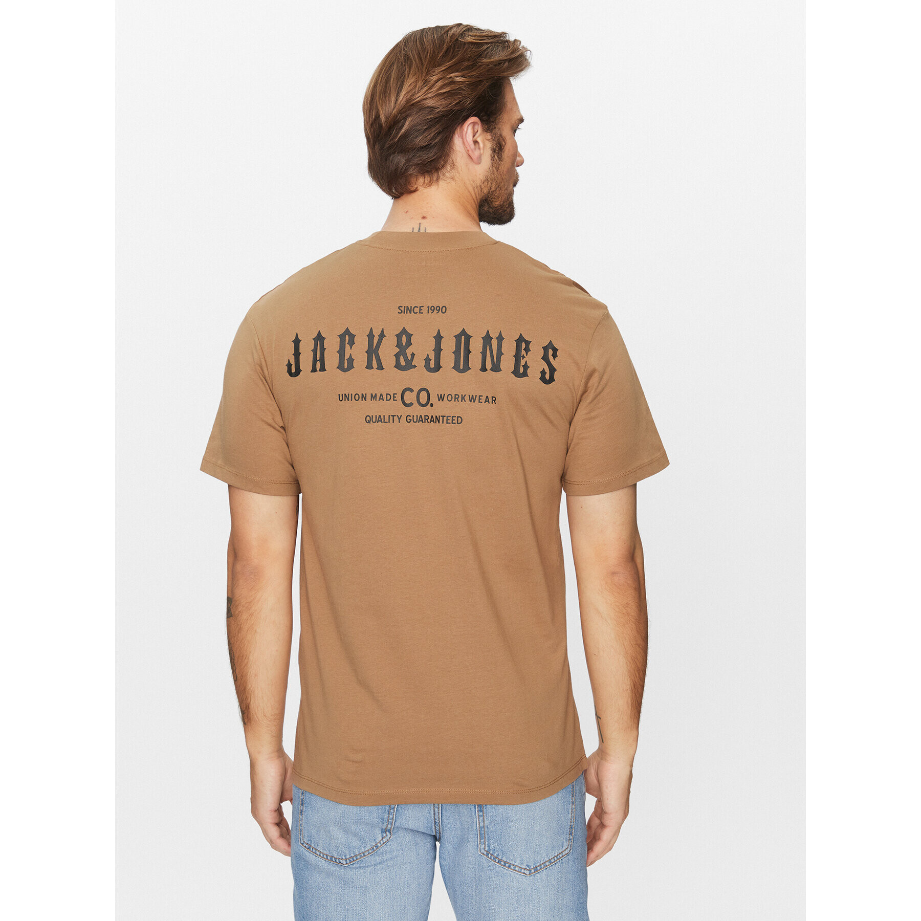 Jack&Jones Тишърт 12235135 Бежов Relaxed Fit - Pepit.bg