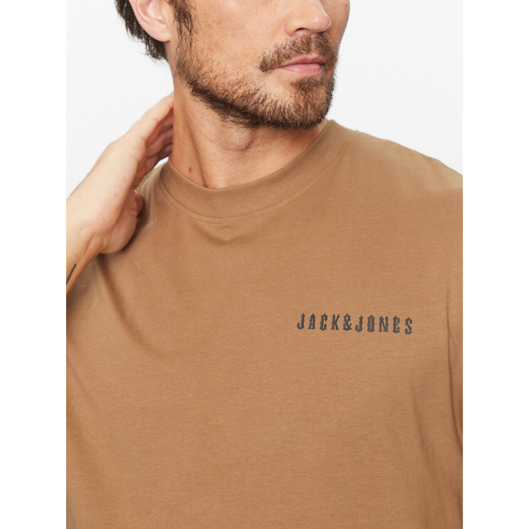 Jack&Jones Тишърт 12235135 Бежов Relaxed Fit - Pepit.bg