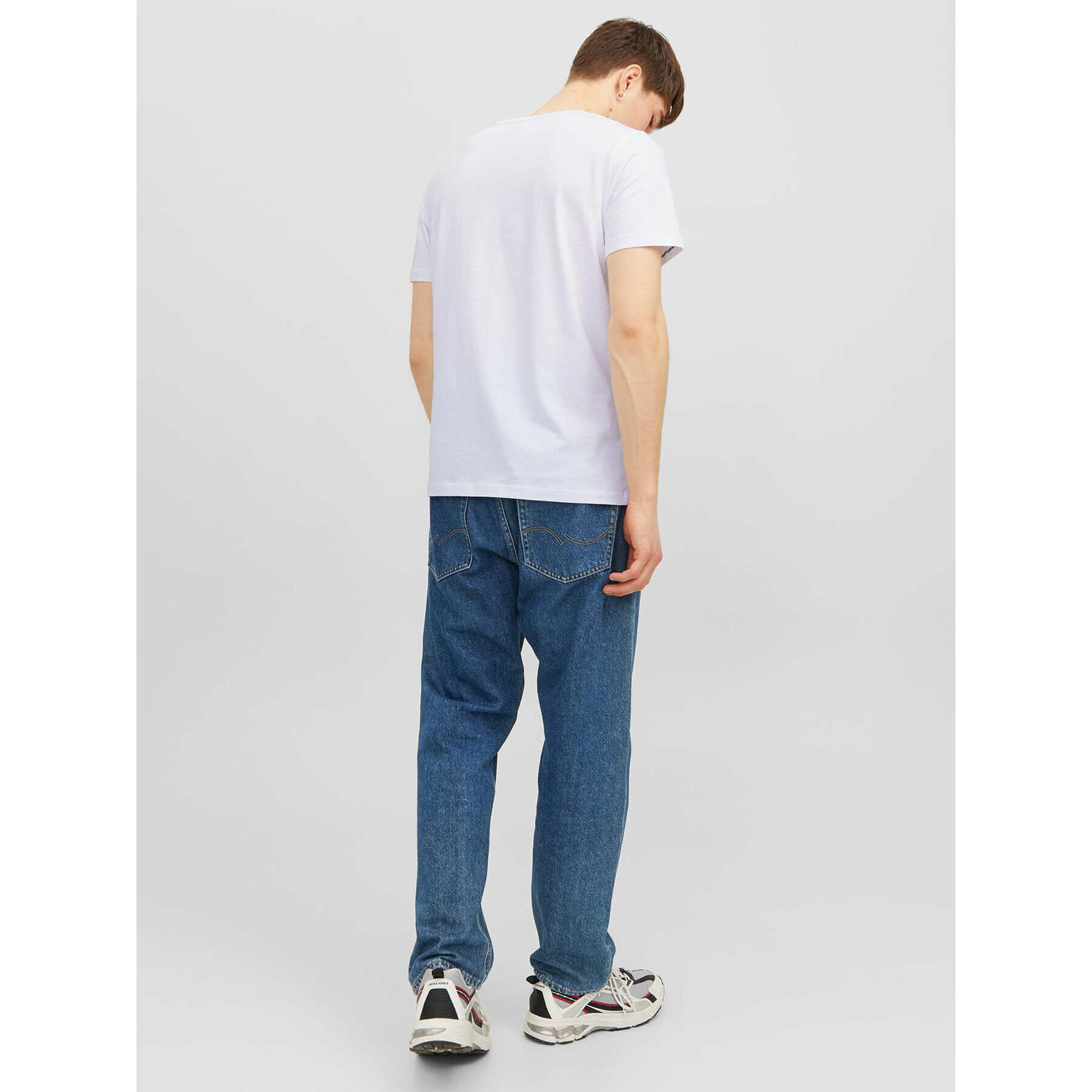 Jack&Jones Тишърт 12235179 Бял Regular Fit - Pepit.bg
