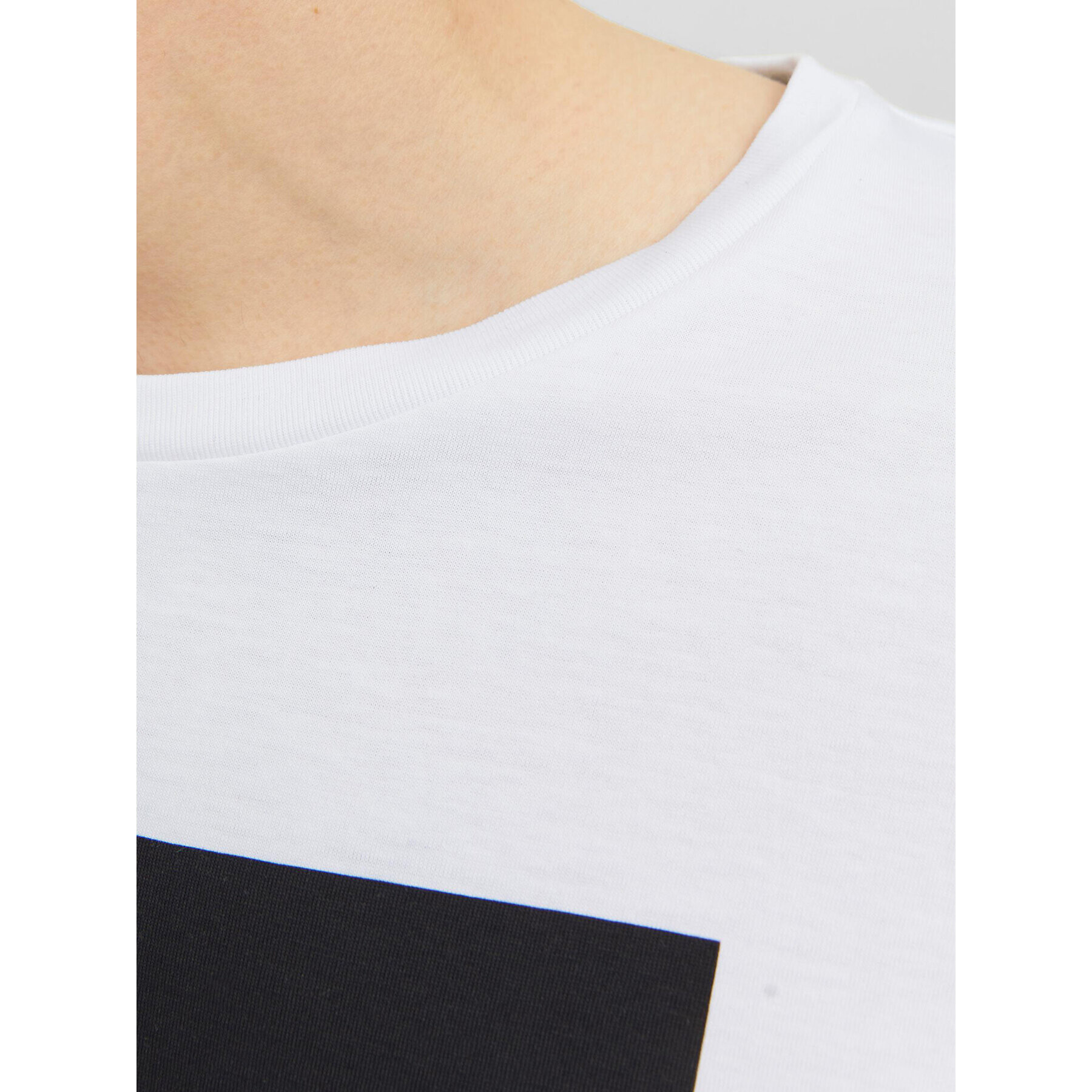 Jack&Jones Тишърт 12235179 Бял Regular Fit - Pepit.bg