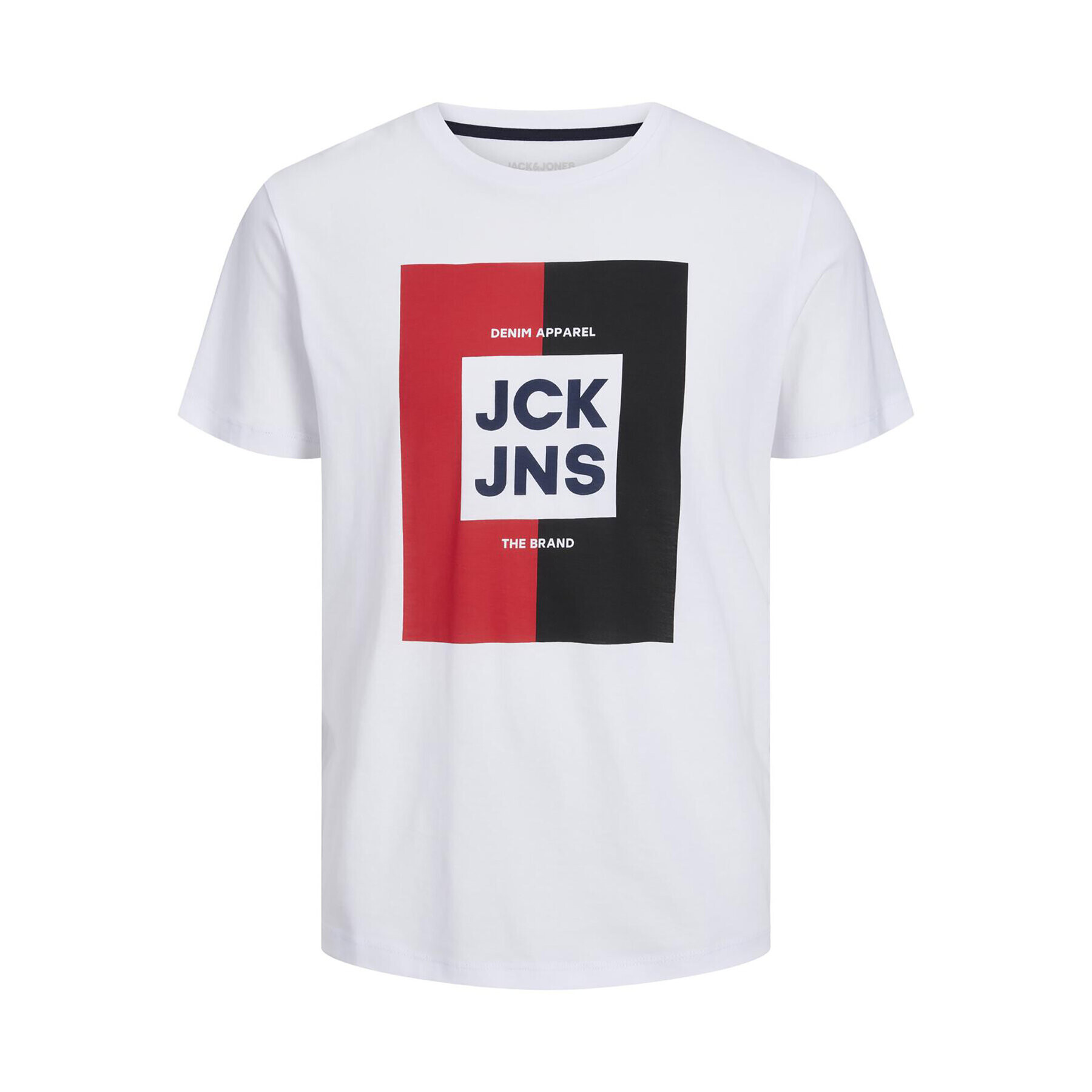 Jack&Jones Тишърт 12235179 Бял Regular Fit - Pepit.bg