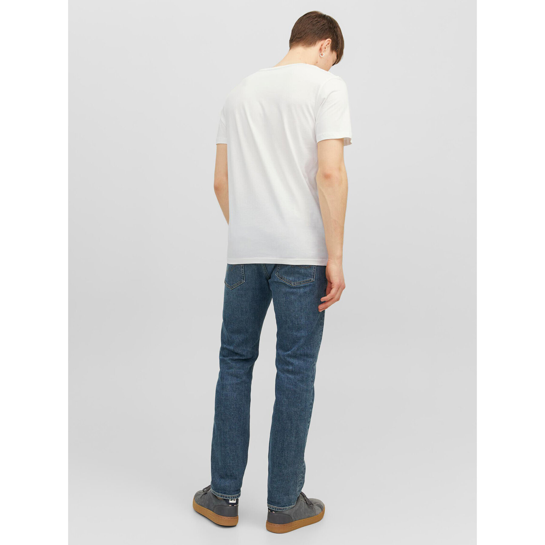 Jack&Jones Тишърт 12235189 Бял Regular Fit - Pepit.bg