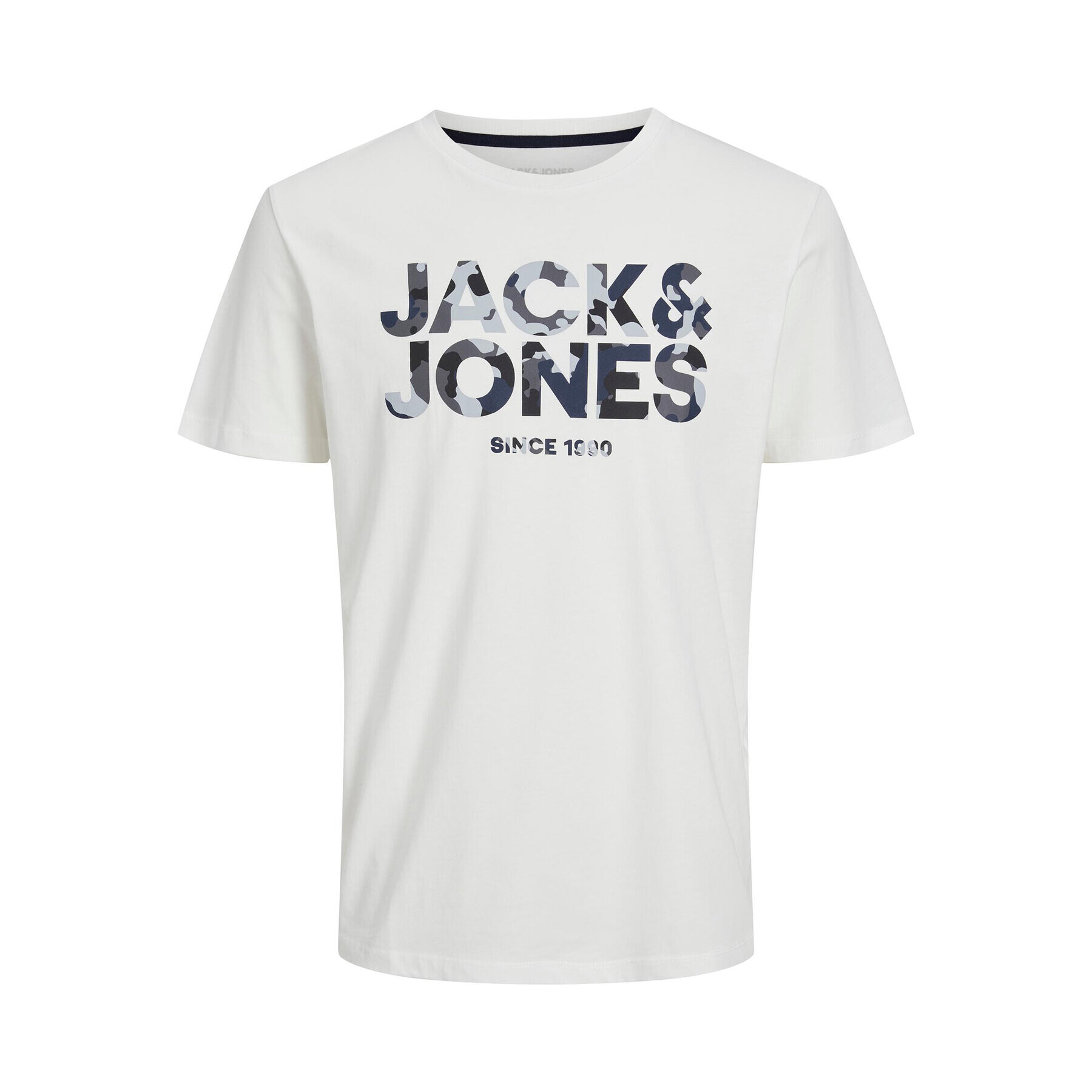 Jack&Jones Тишърт 12235189 Бял Regular Fit - Pepit.bg