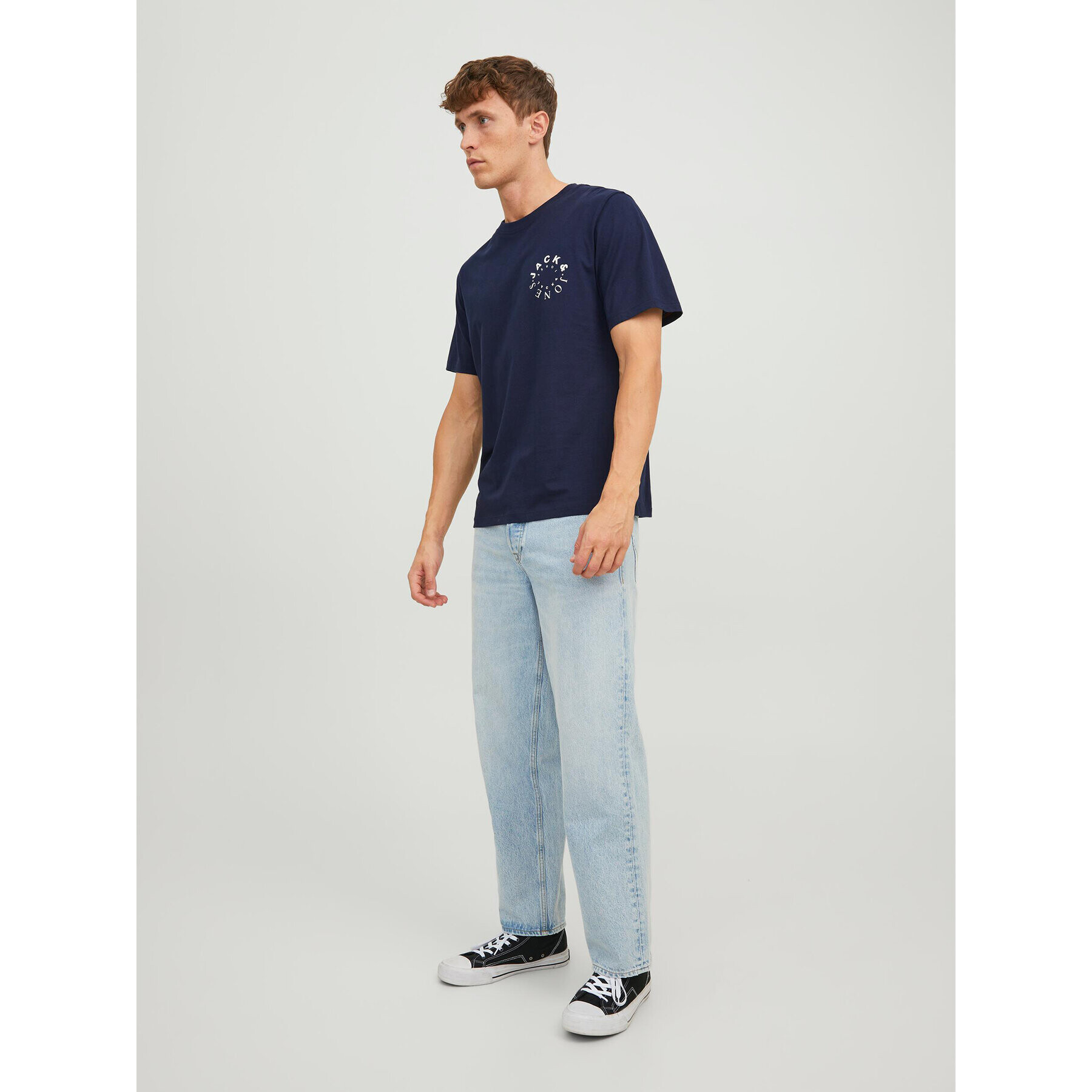 Jack&Jones Тишърт 12242554 Тъмносин Regular Fit - Pepit.bg