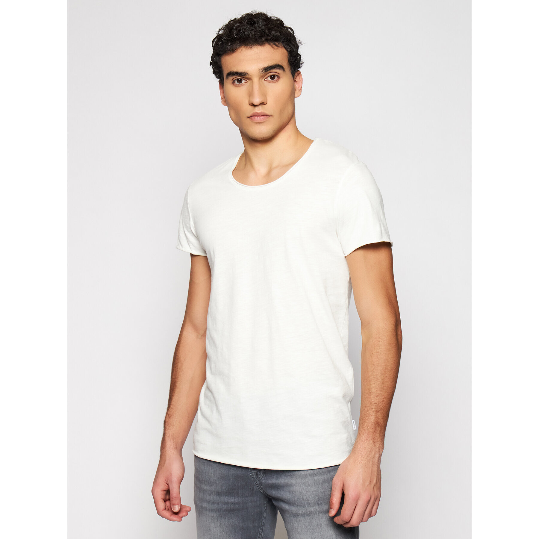 Jack&Jones Тишърт Bas 12136679 Бежов Regular Fit - Pepit.bg