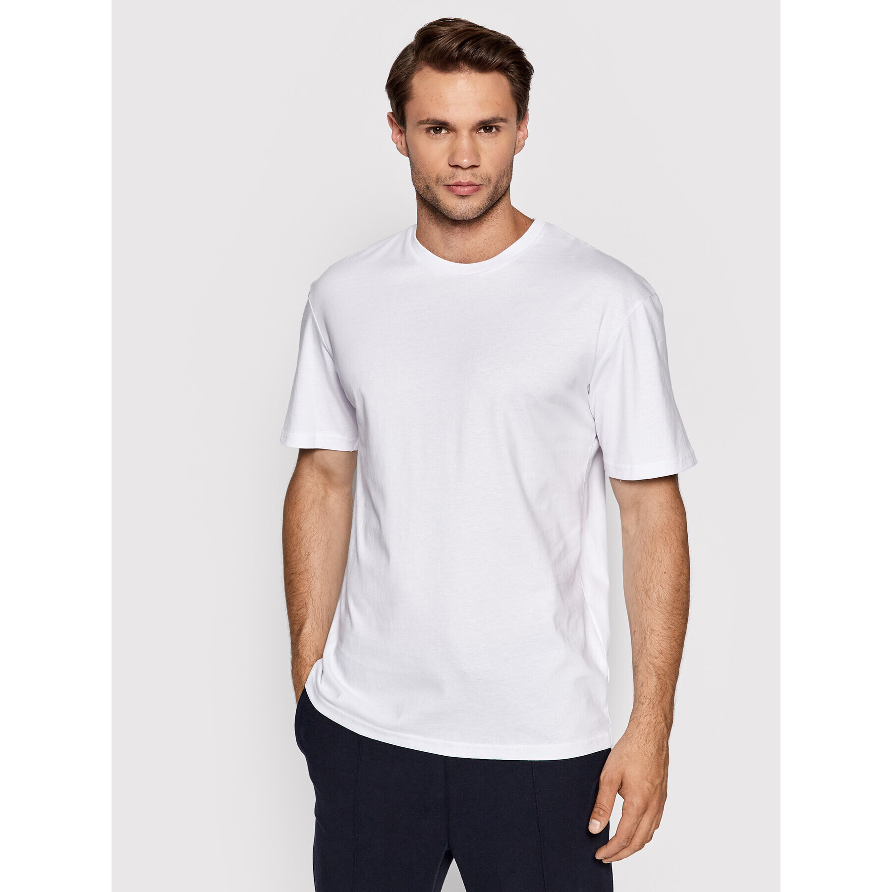 Jack&Jones Тишърт Base 12210198 Бял Relaxed Fit - Pepit.bg