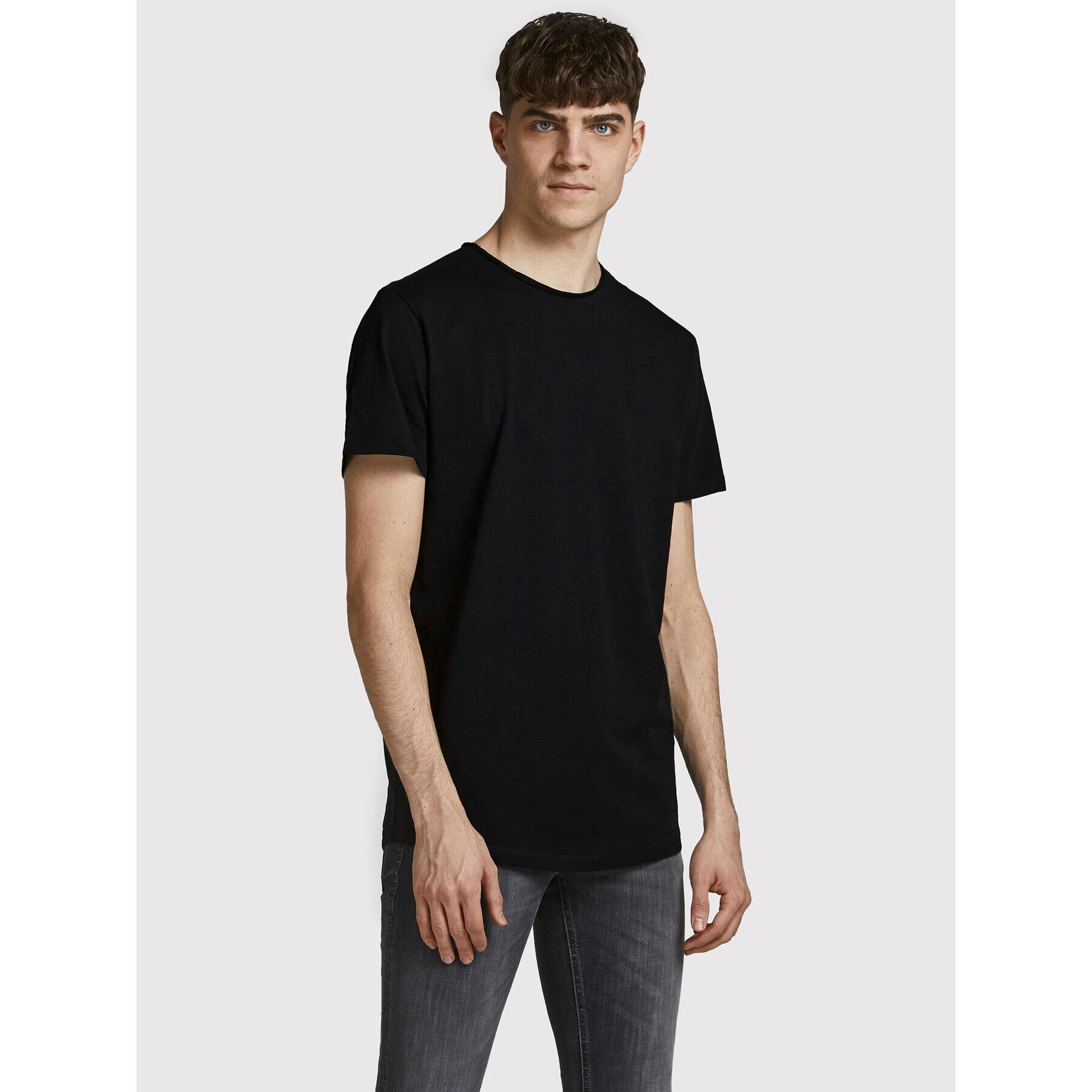 Jack&Jones Тишърт Basher 12182498 Черен Regular Fit - Pepit.bg