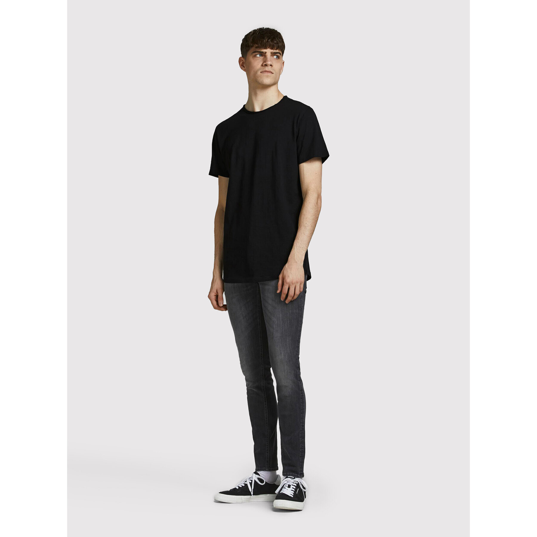 Jack&Jones Тишърт Basher 12182498 Черен Regular Fit - Pepit.bg