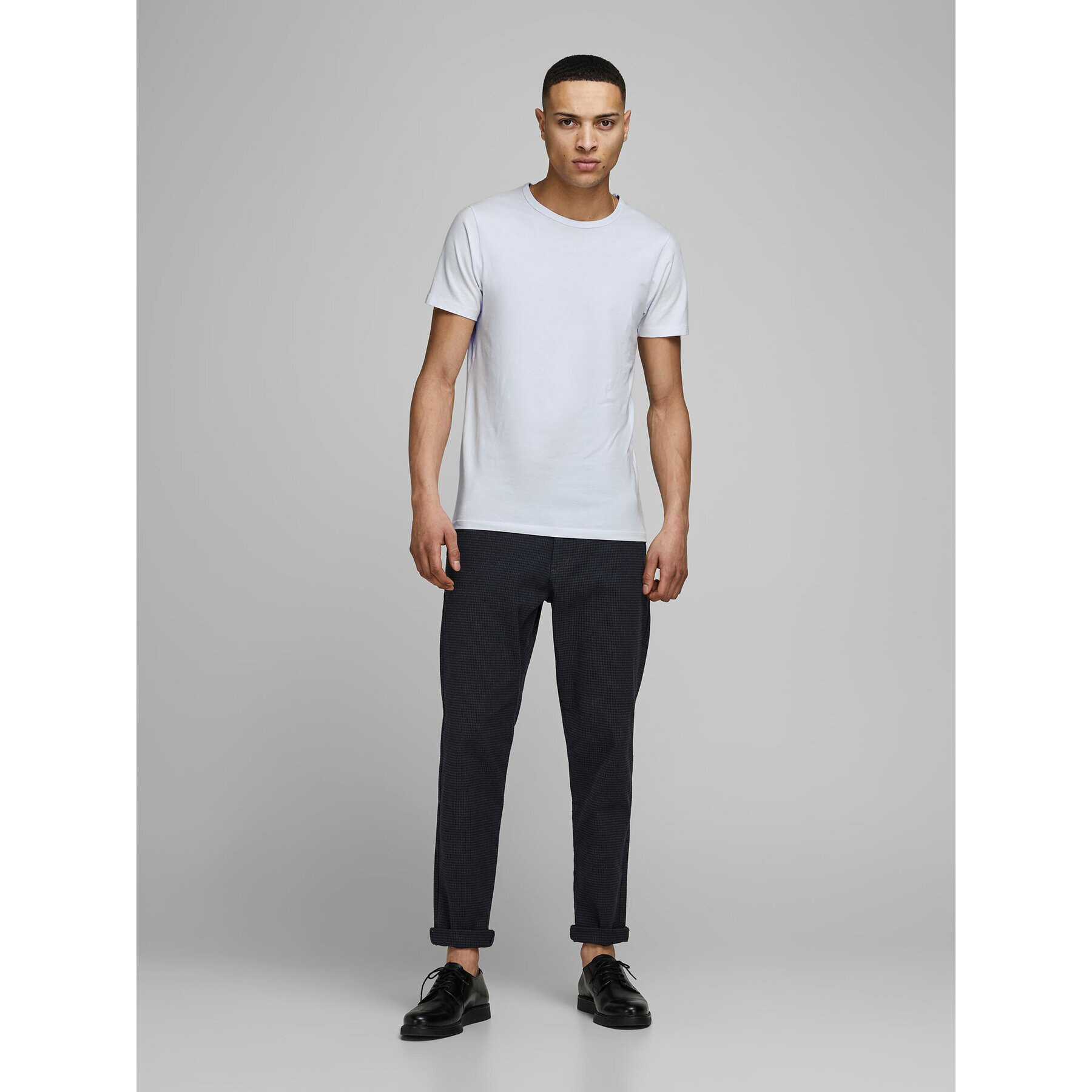 Jack&Jones Тишърт Basic 12058529 Бял Stretch Fit - Pepit.bg