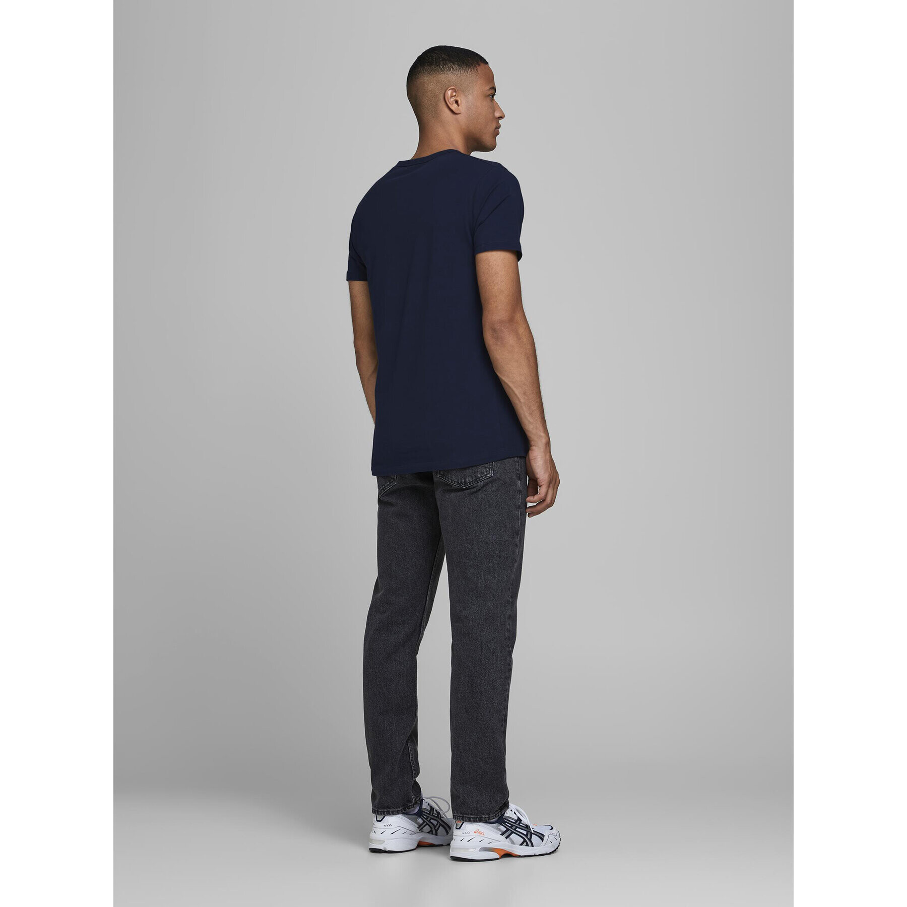 Jack&Jones Тишърт Basic 12058529 Тъмносин Stretch Fit - Pepit.bg