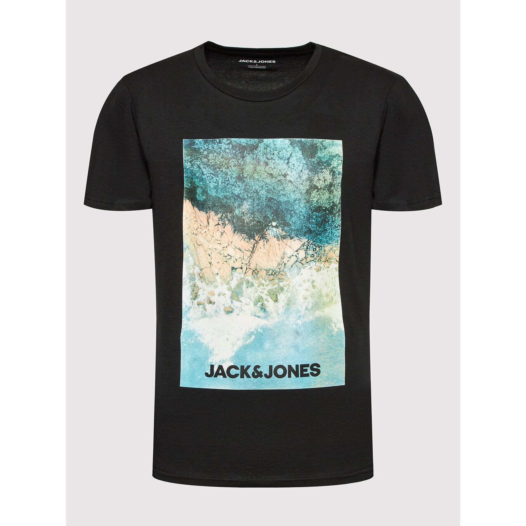 Jack&Jones Тишърт Billboard 12200416 Черен Regular Fit - Pepit.bg