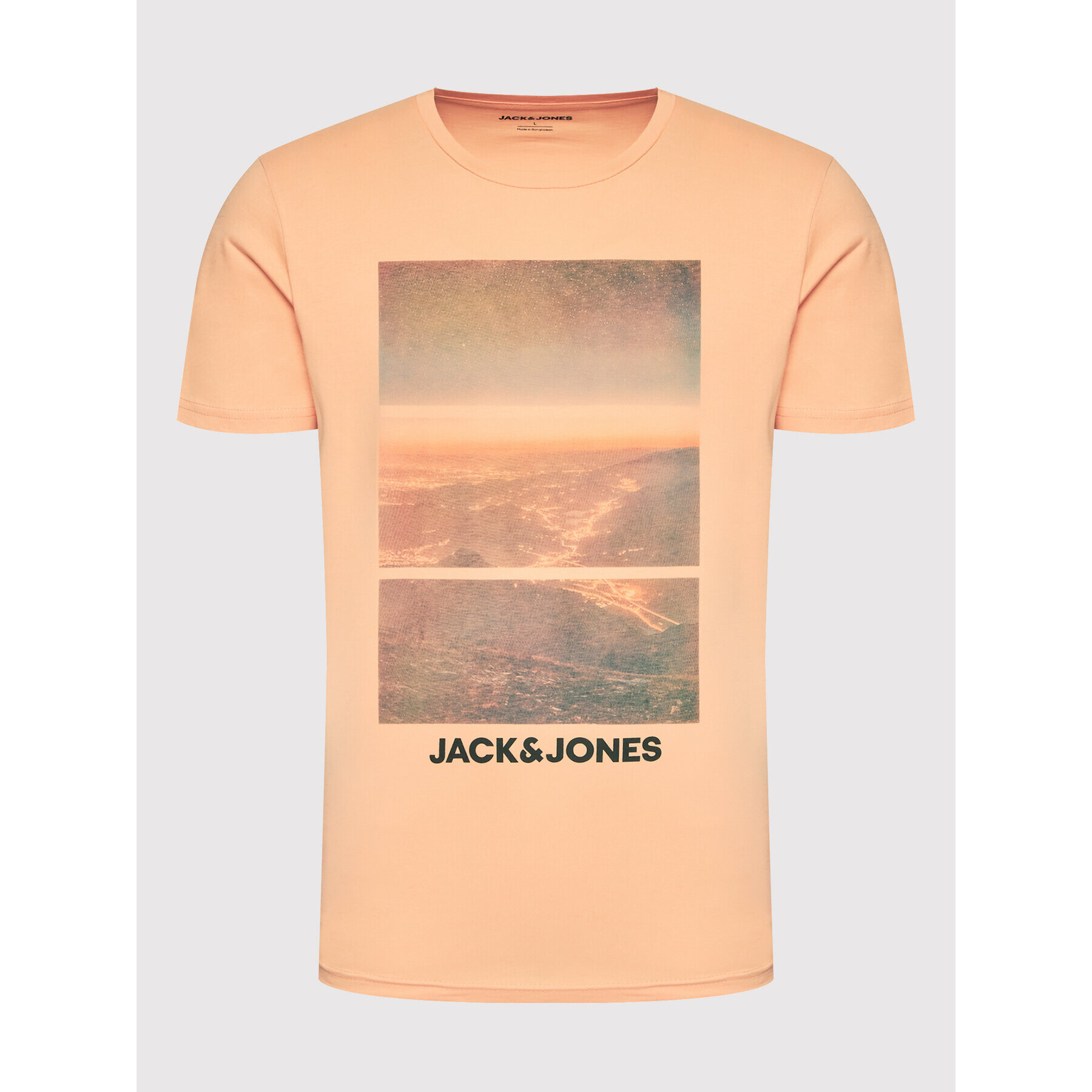 Jack&Jones Тишърт Billboard 12200416 Оранжев Regular Fit - Pepit.bg