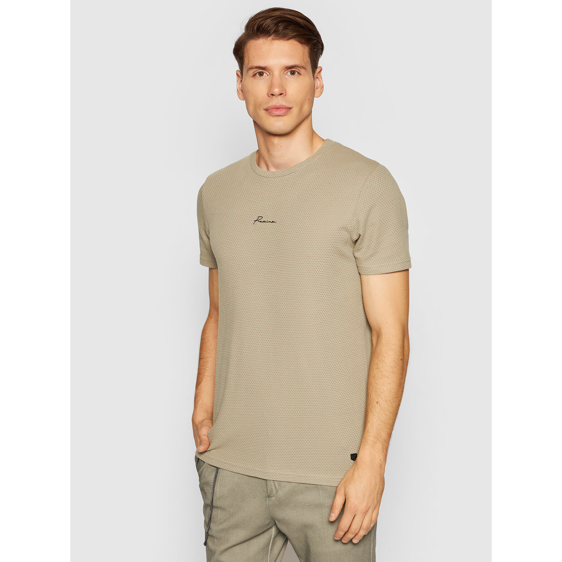 Jack&Jones PREMIUM Тишърт Blafranco 12175825 Зелен Regular Fit - Pepit.bg