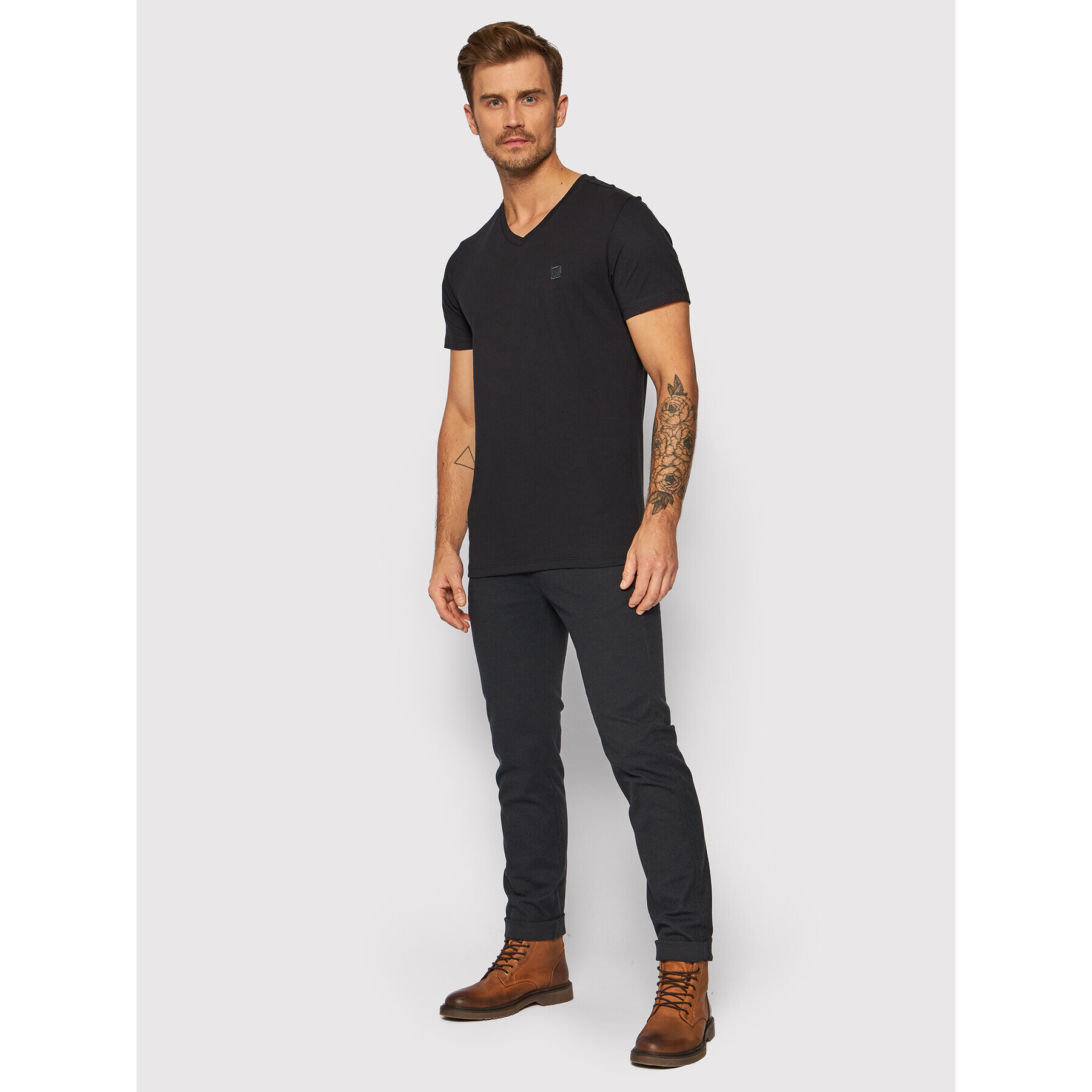 Jack&Jones PREMIUM Тишърт Blafrontier 12197633 Черен Regular Fit - Pepit.bg