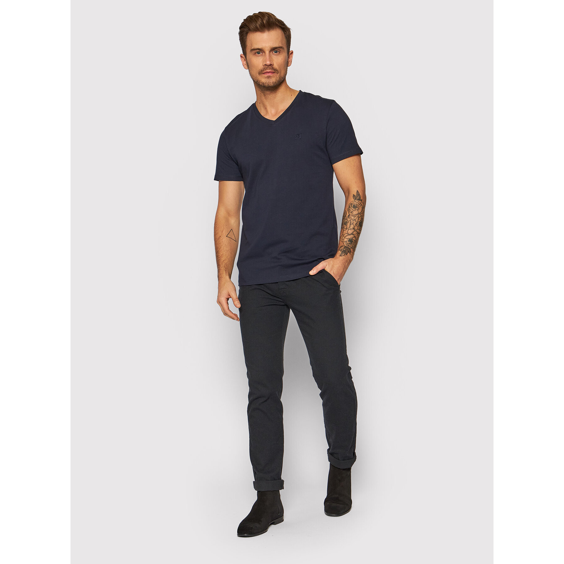 Jack&Jones PREMIUM Тишърт Blafrontier 12197633 Тъмносин Regular Fit - Pepit.bg